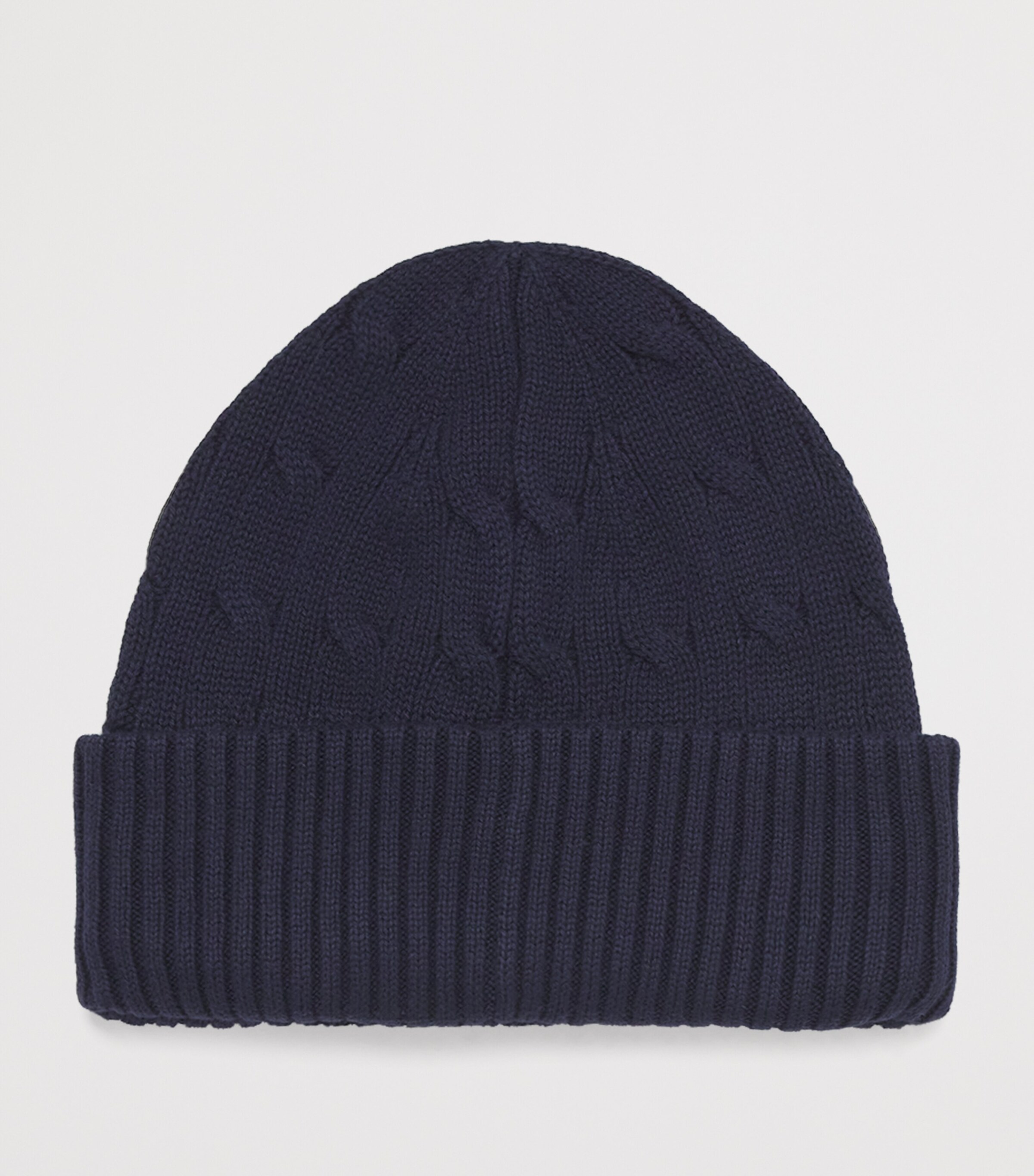 Cotton Logo Beanie NAVY Image 2