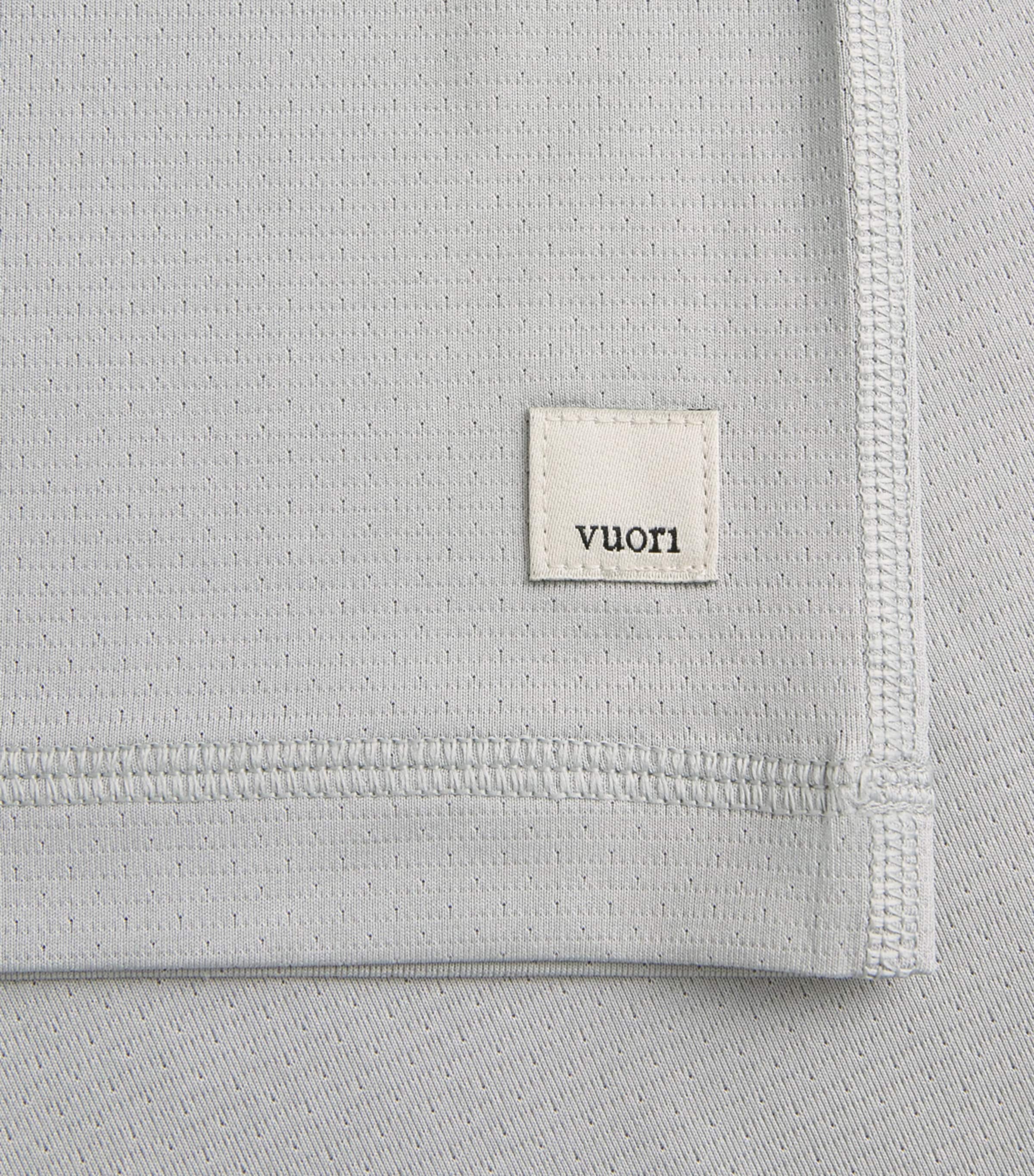 VUORI Mens Tradewind Performance 2.0 T-Shirt Hgy Sky Grey Heather Image 6