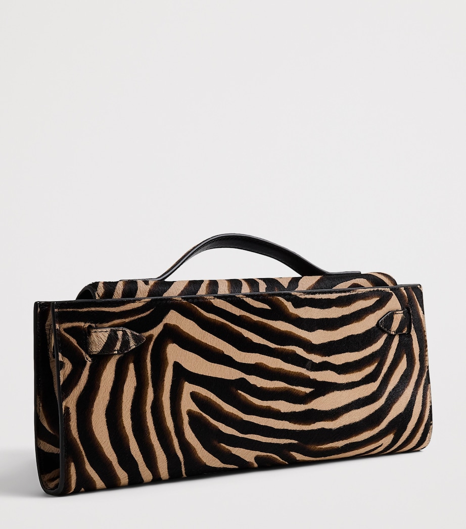 Veronica Beard Calf Hair Dash Top-Handle Bag Tan Multi Image 3