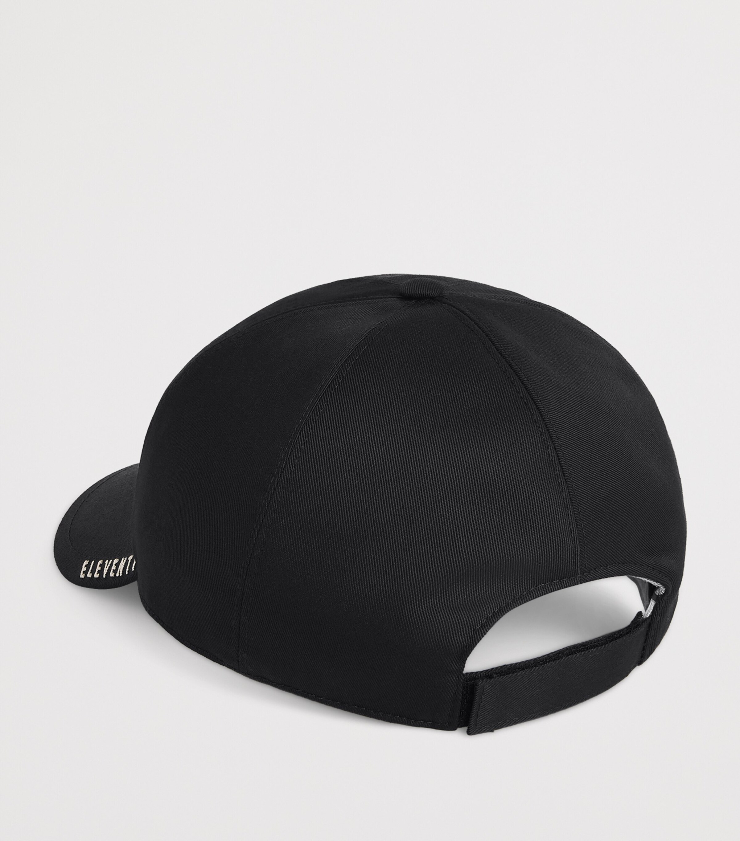 Eleventy Embroidered Logo Baseball Cap Nero Image 3