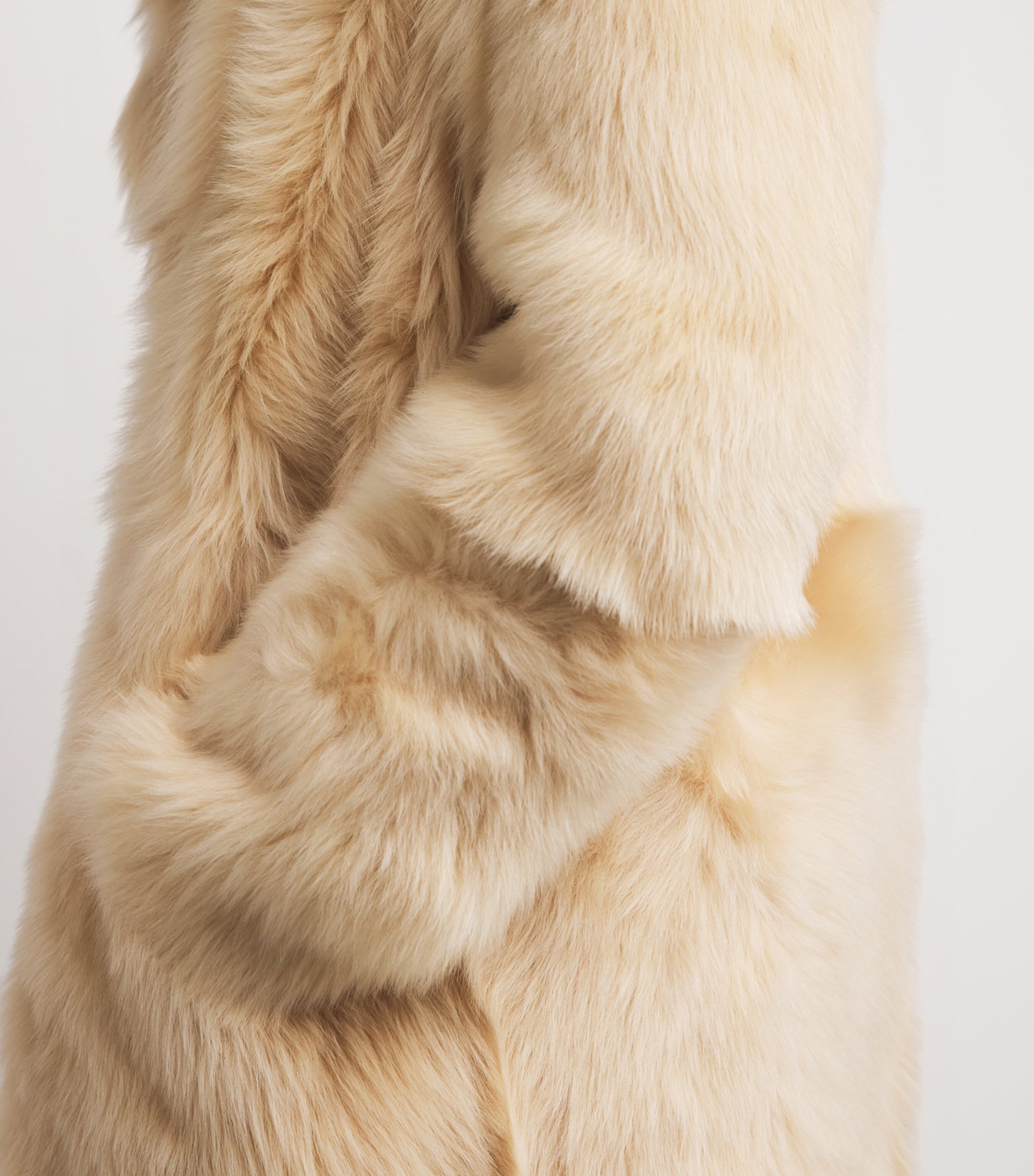 Shearling Evita Long Coat BUTTER Image 6