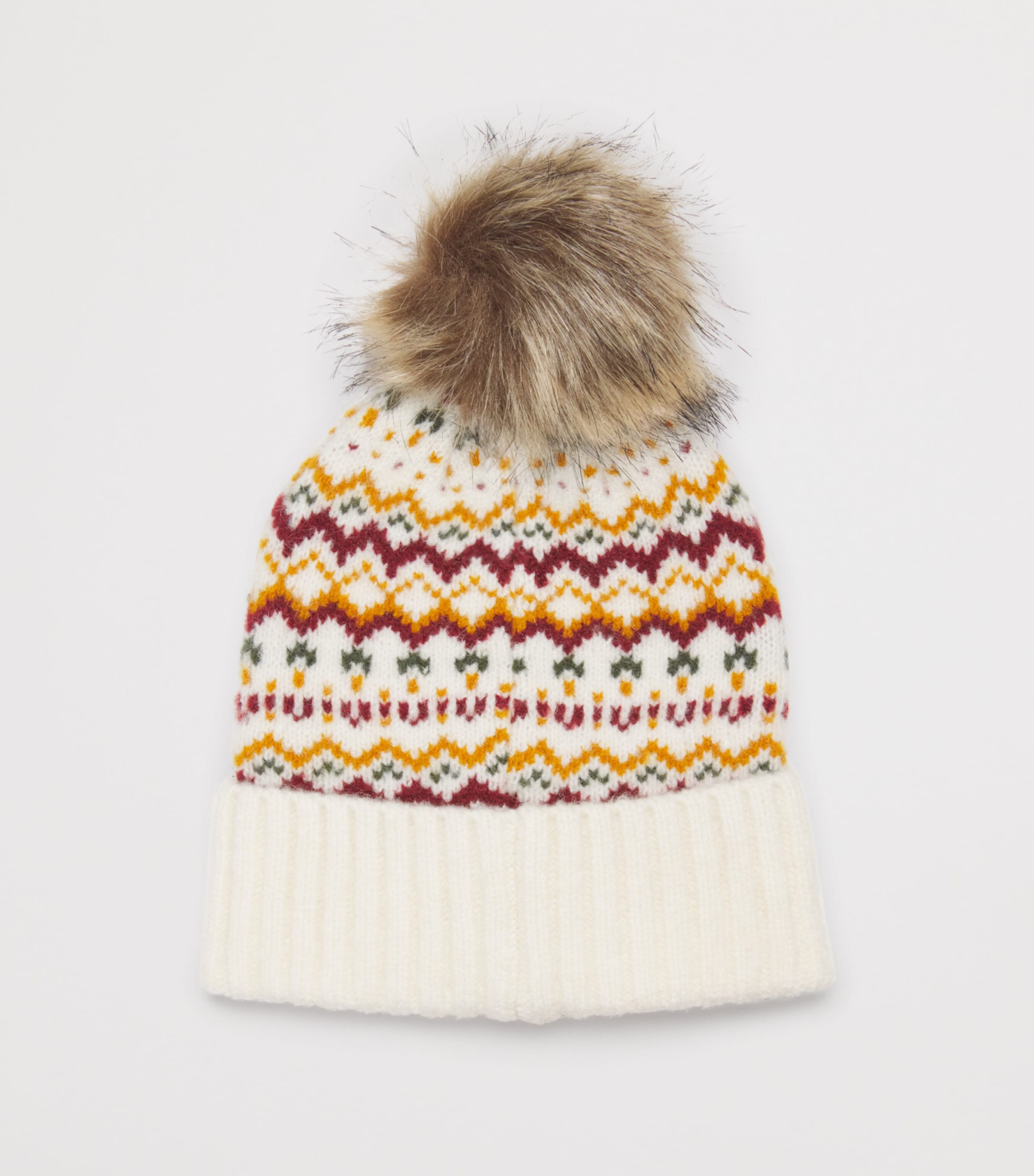 Fair Isle Kingsford Beanie CLOUD Image 2