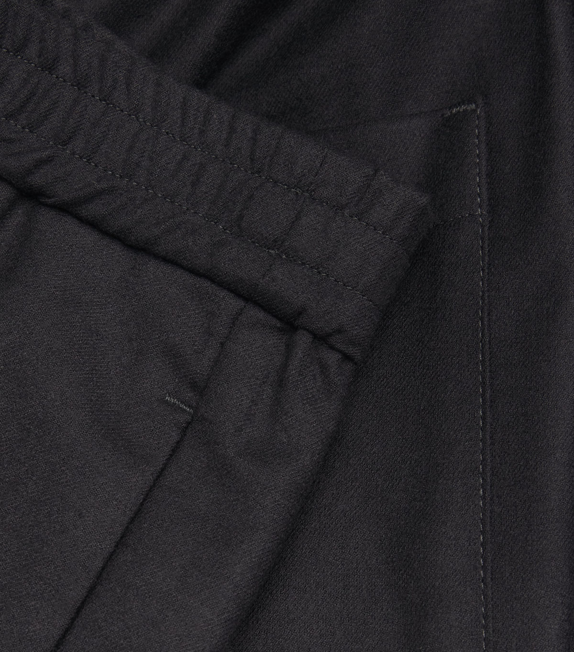 Virgin Wool Drawstring Trousers 170 NAVY Image 5