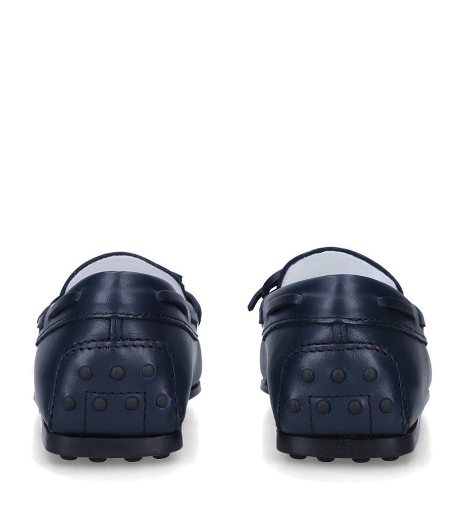 Leather Laccetto Nuovo City Gommino Driving Shoes NAVY Image 2