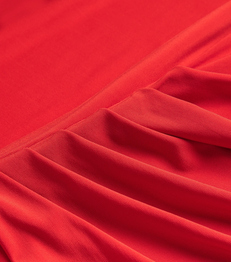 Asymmetric Draped Gown 6309 RED Image 5