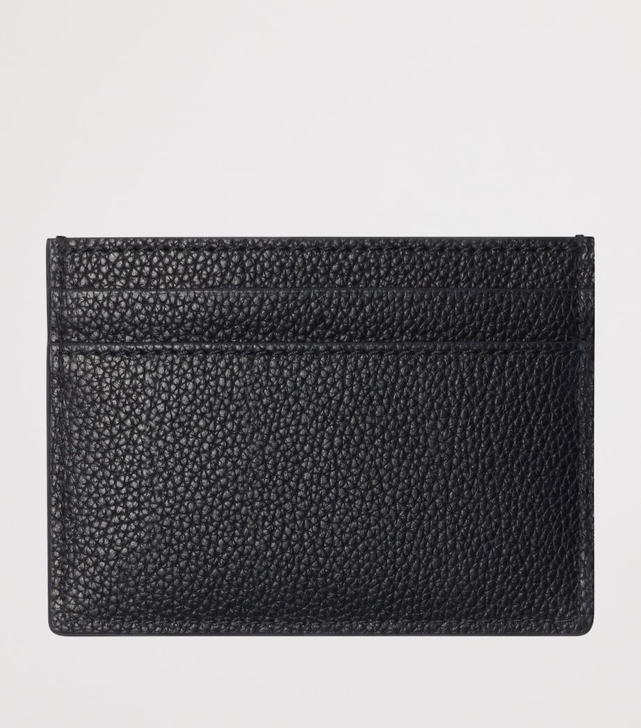 Leather Engraved Card Holder BLACK Image 2