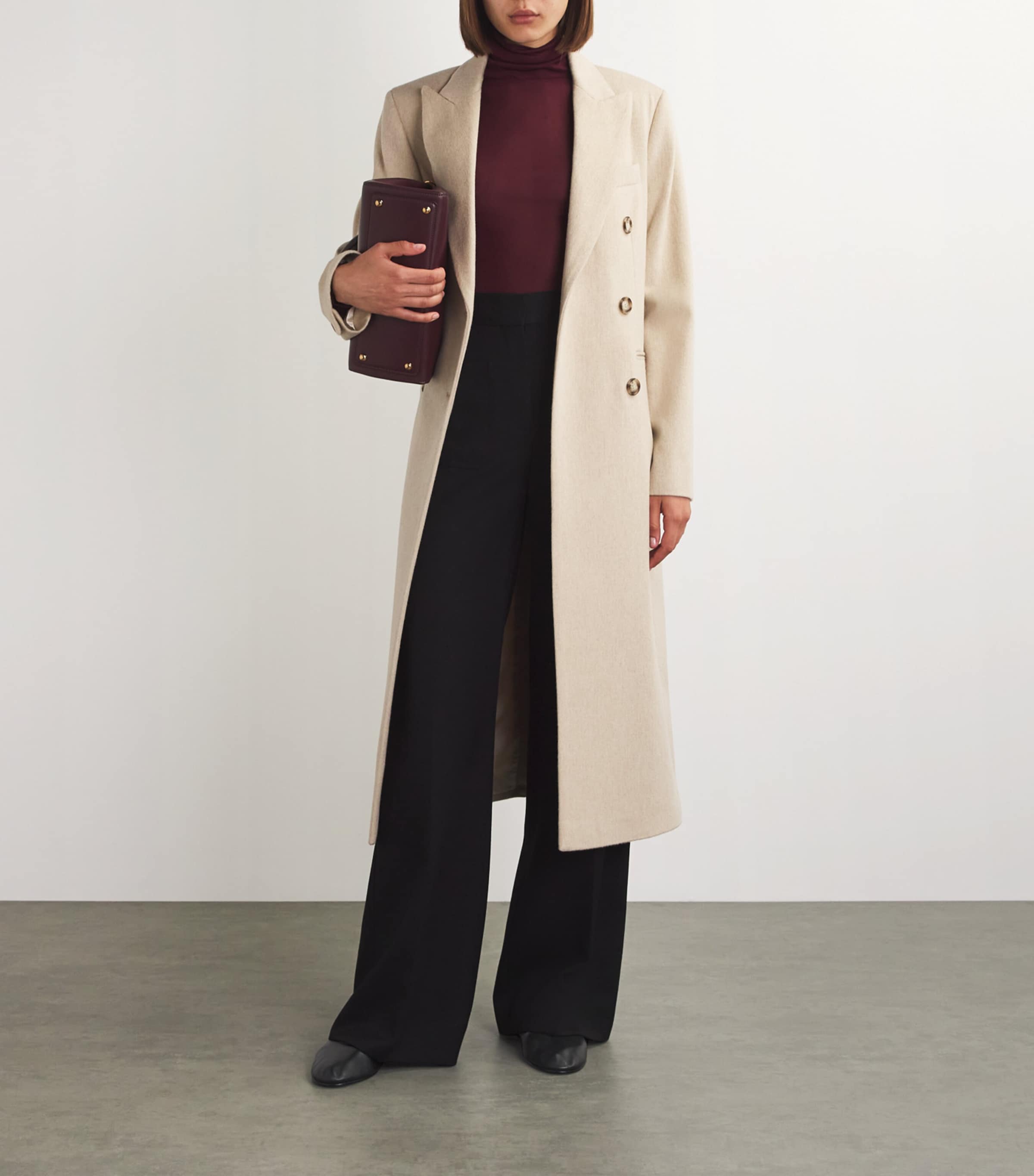 Elastic Ballet Flats BLACK Image 5