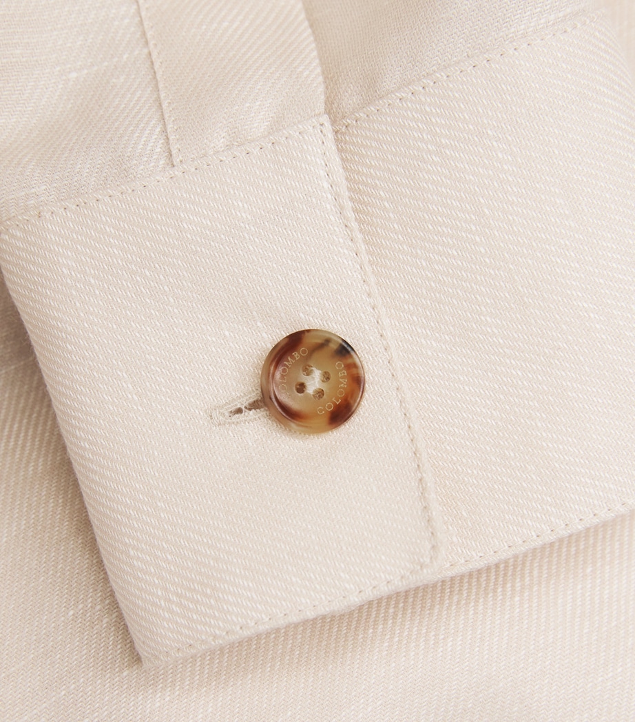 Cashmere-Linen Overshirt 82399 SAND Image 5