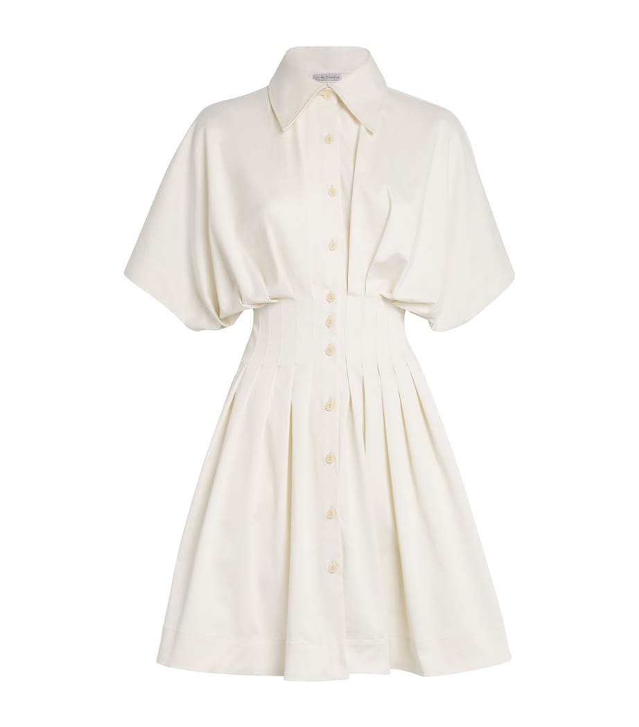 Stretch-Cotton Courage Mini Dress IVORY COTTON TWILL Image 1
