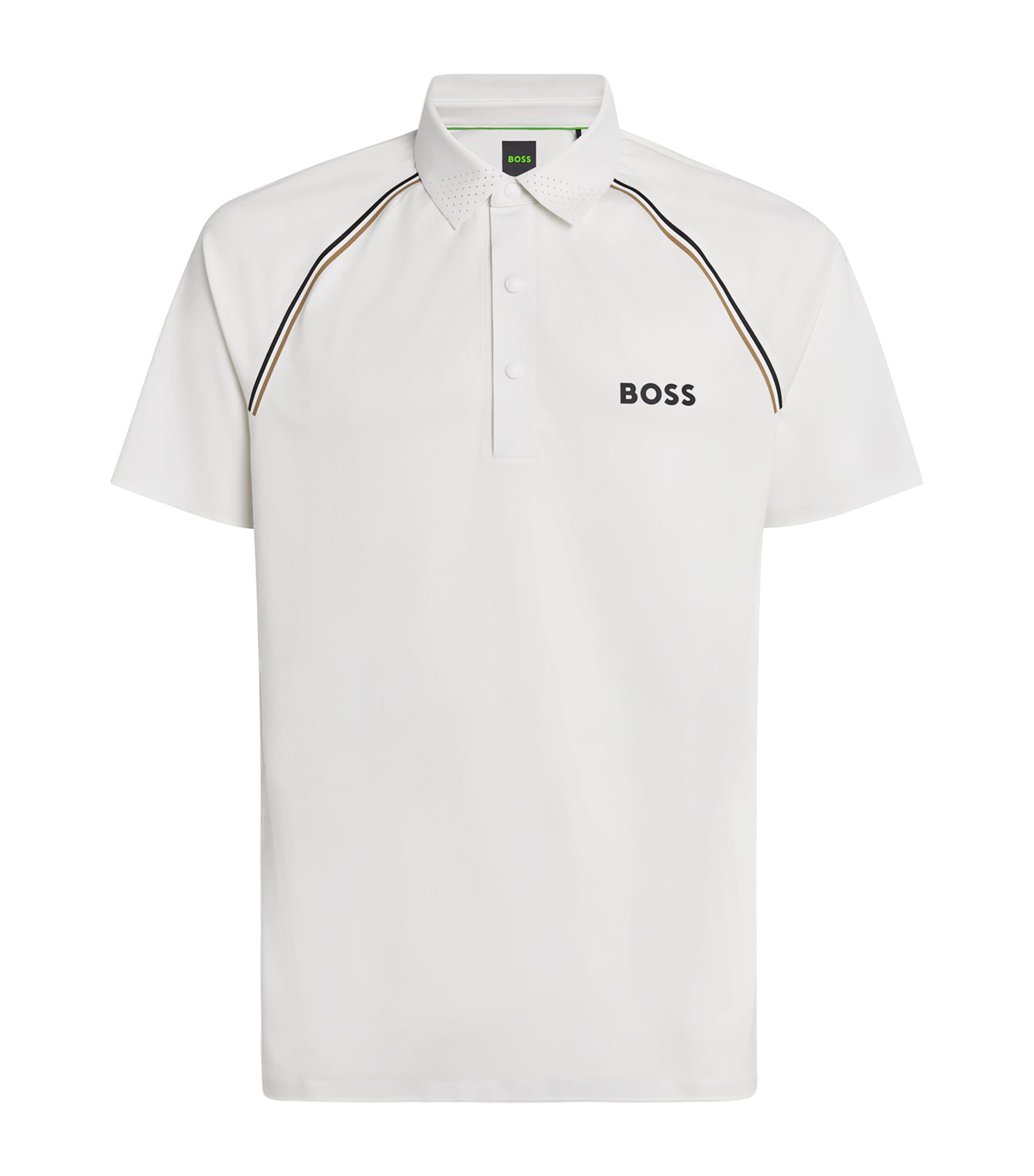 Hugo Boss Active Slim Polo Shirt In White