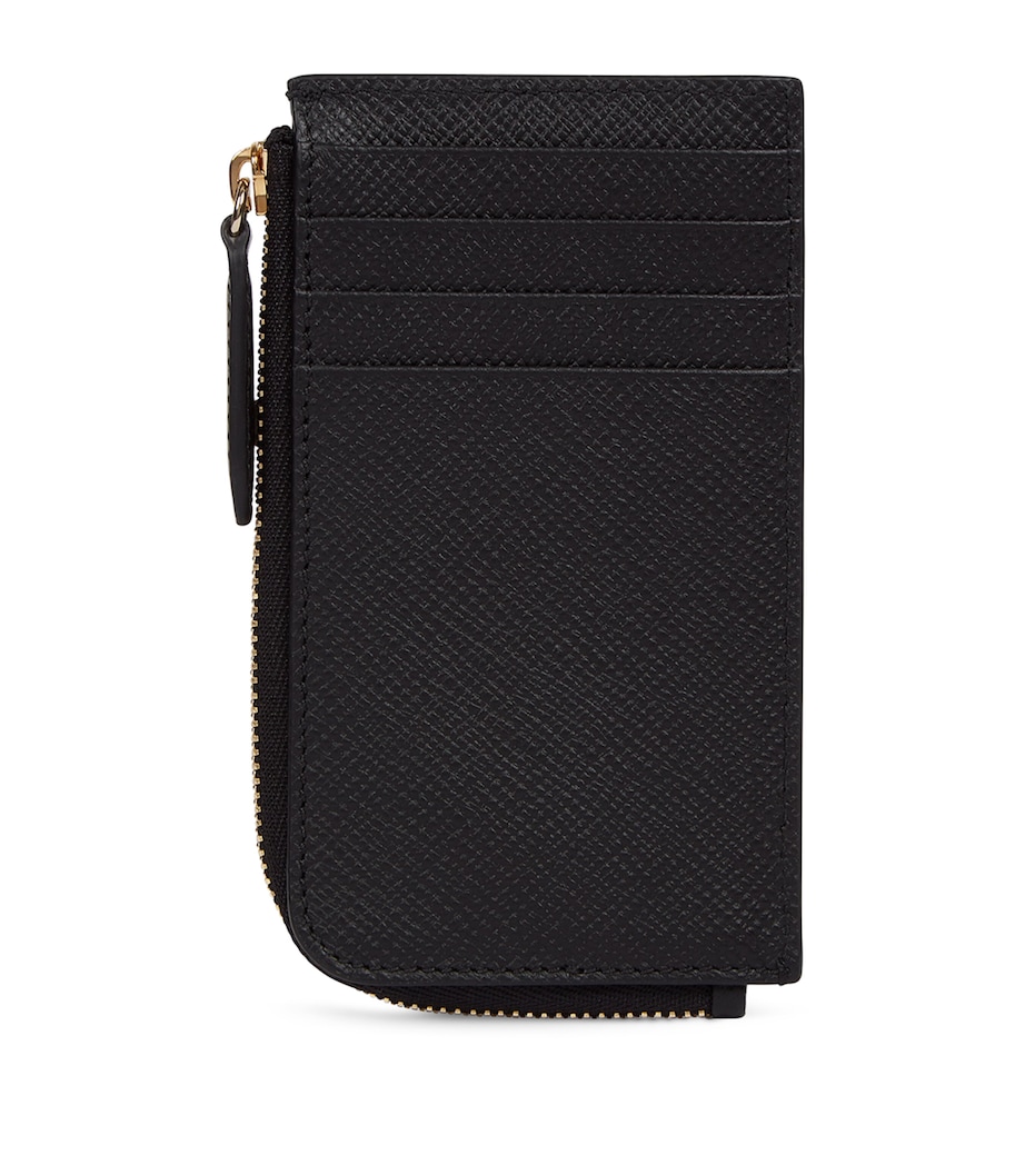 Leather 4-Card Coin Purse BLACK Image 2