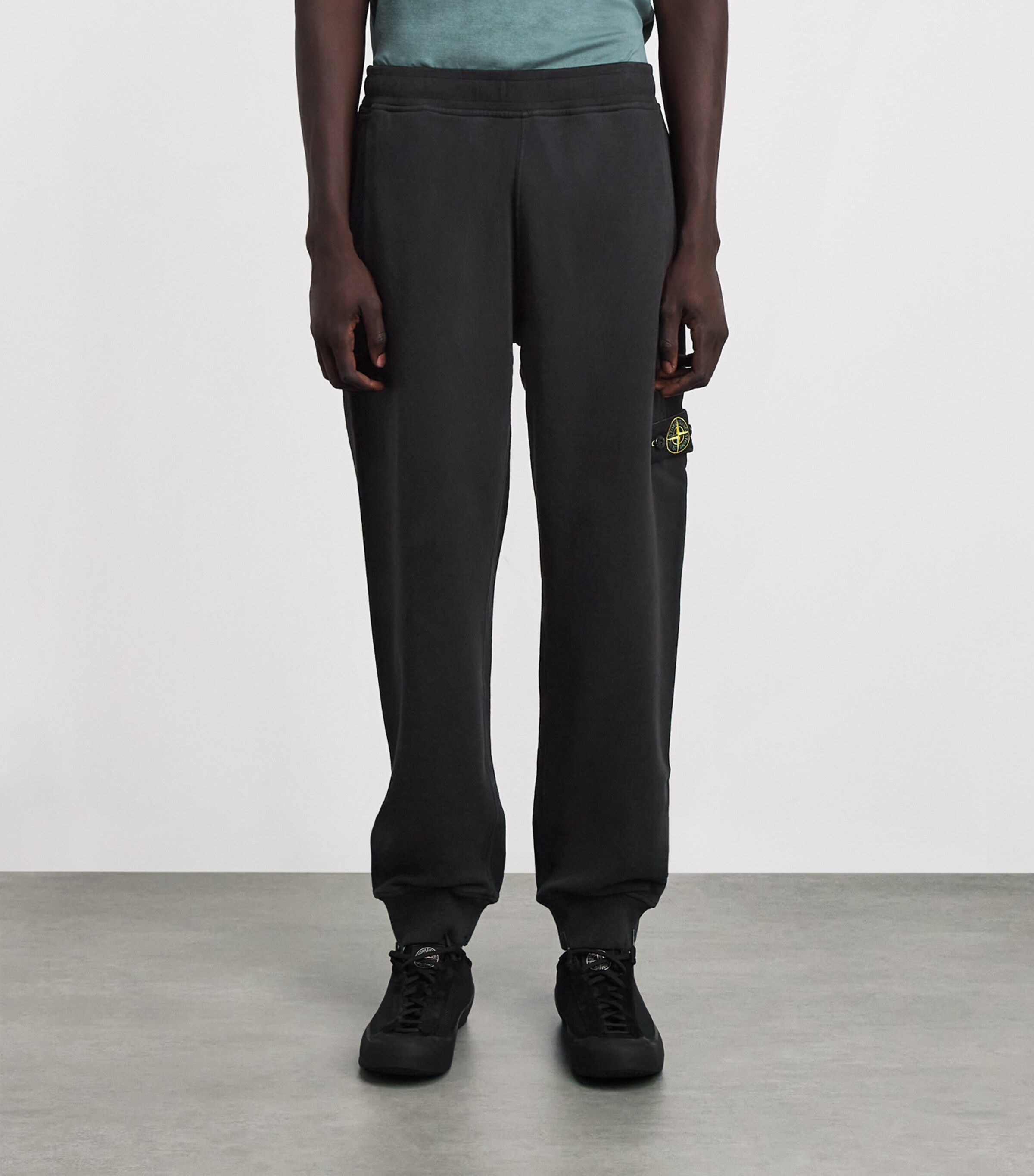 Stone Island Mens Cotton Compass Sweatpants Image 4