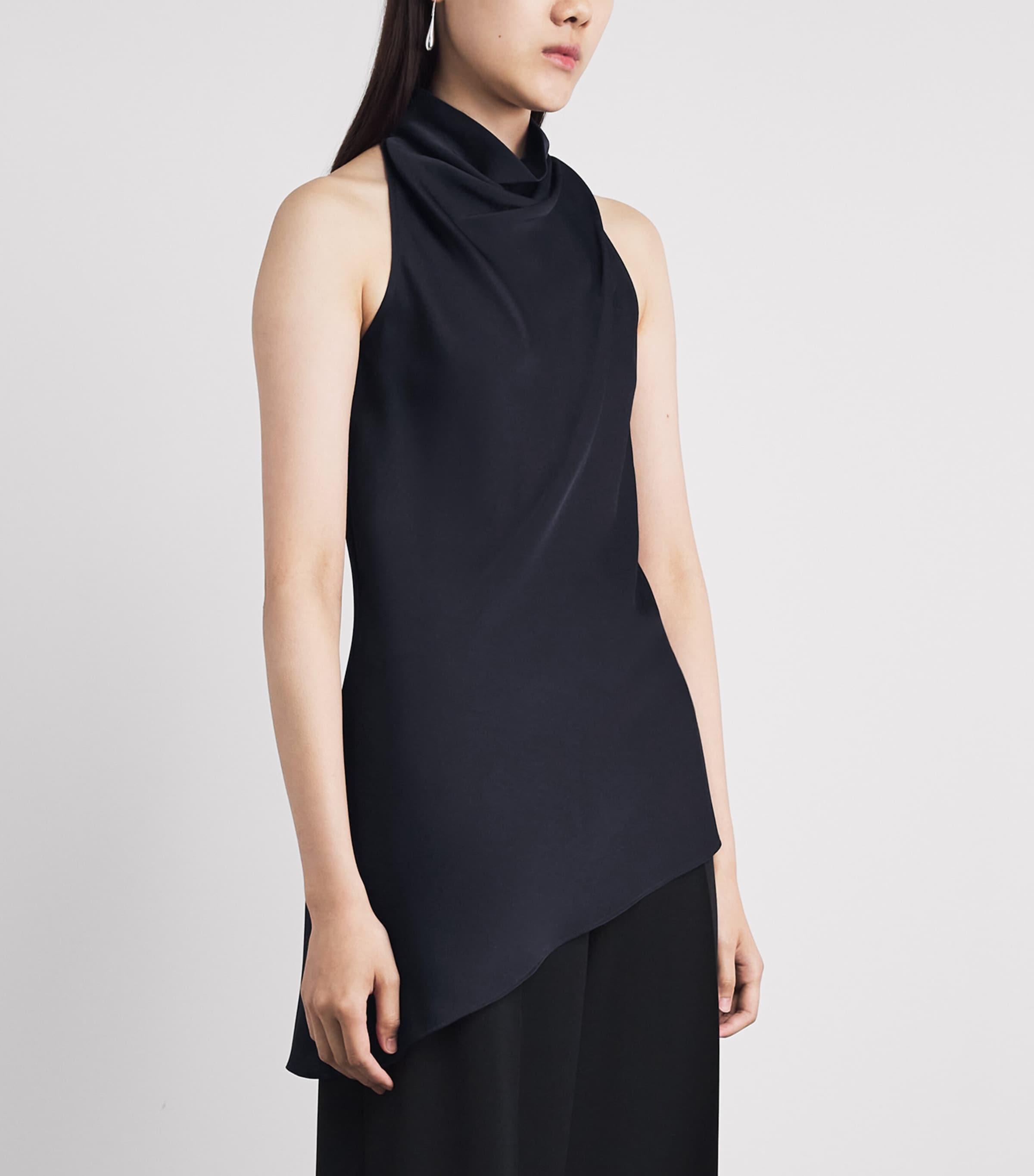 Veronica Beard Womens Radford Tunic Top Navy Image 4