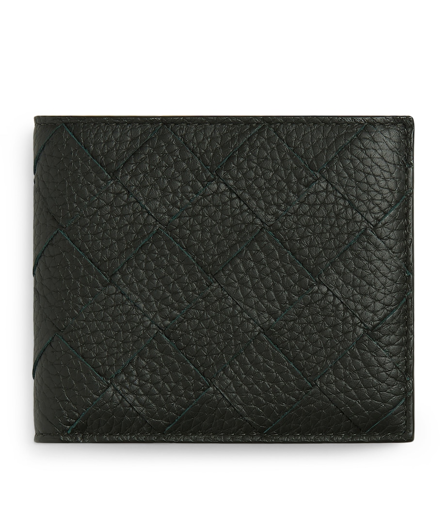 Grained Leather Intrecciato Bifold Wallet 3350 Image 1