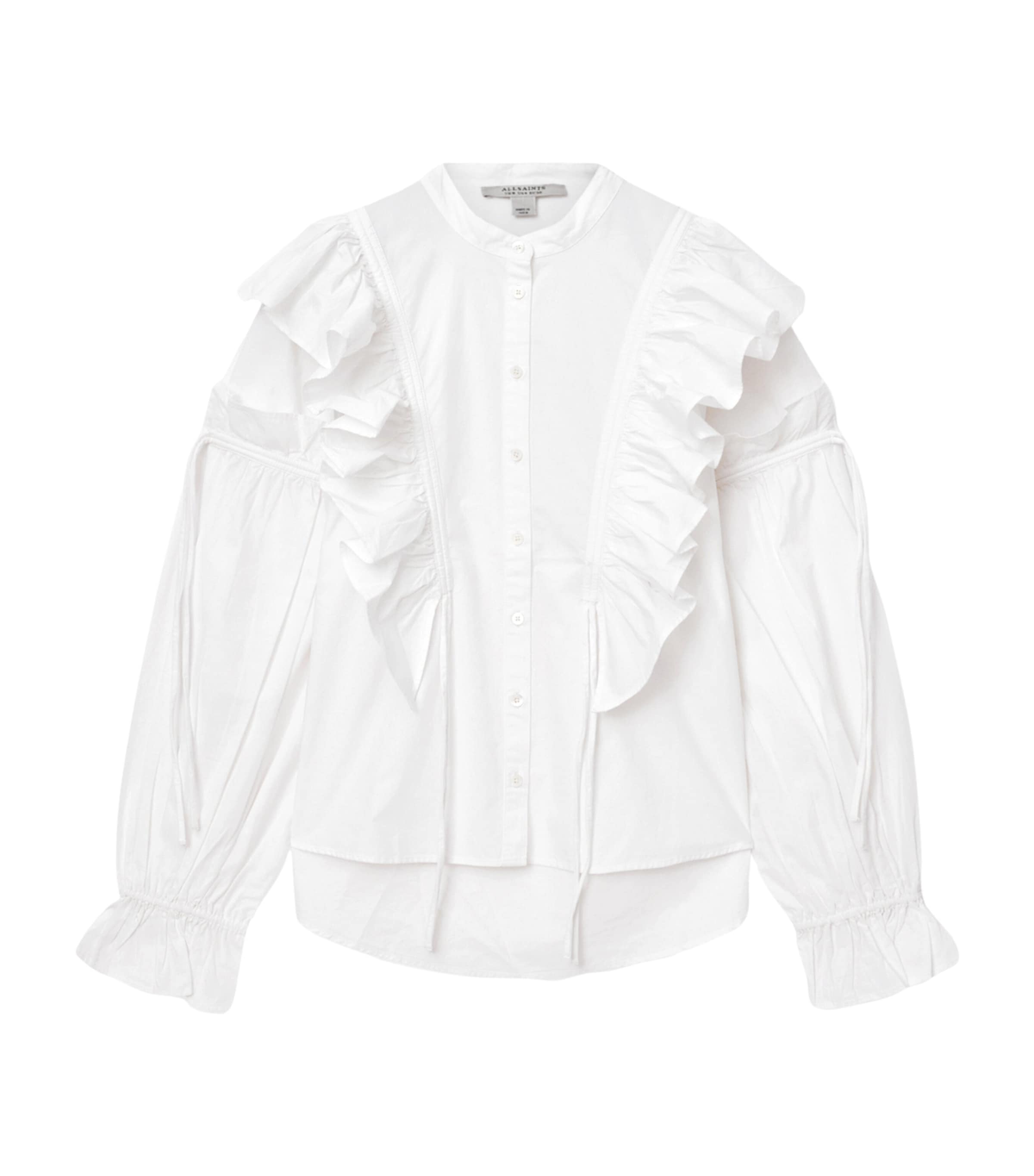 Allsaints Cotton Poplin Lulu Shirt In White