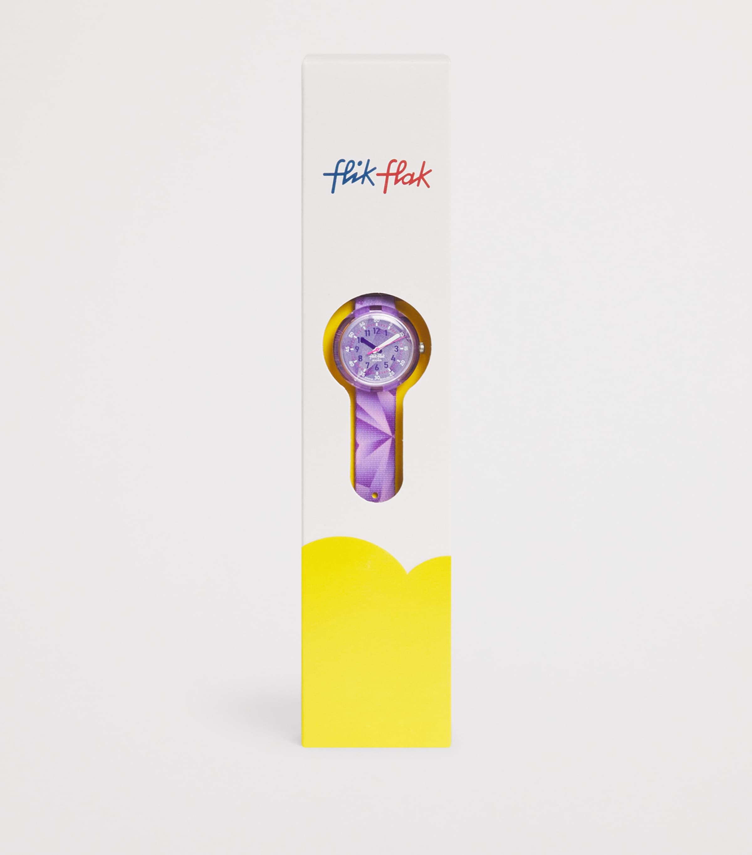 Flik Flak Purple Prism Watch In Purple