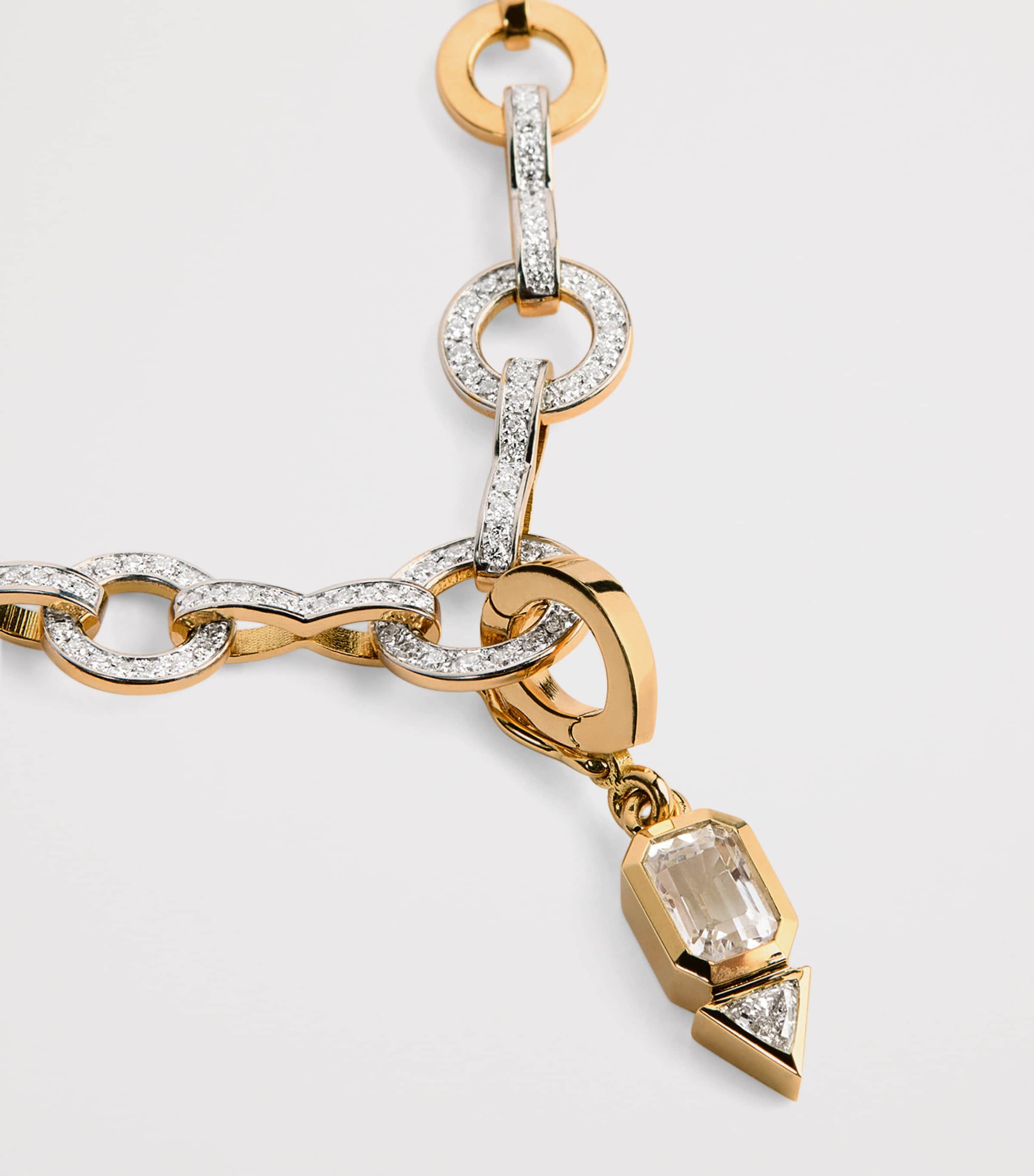 Yellow Gold, Moonstone and Diamond June Charm YELLOW GOLD Image 5