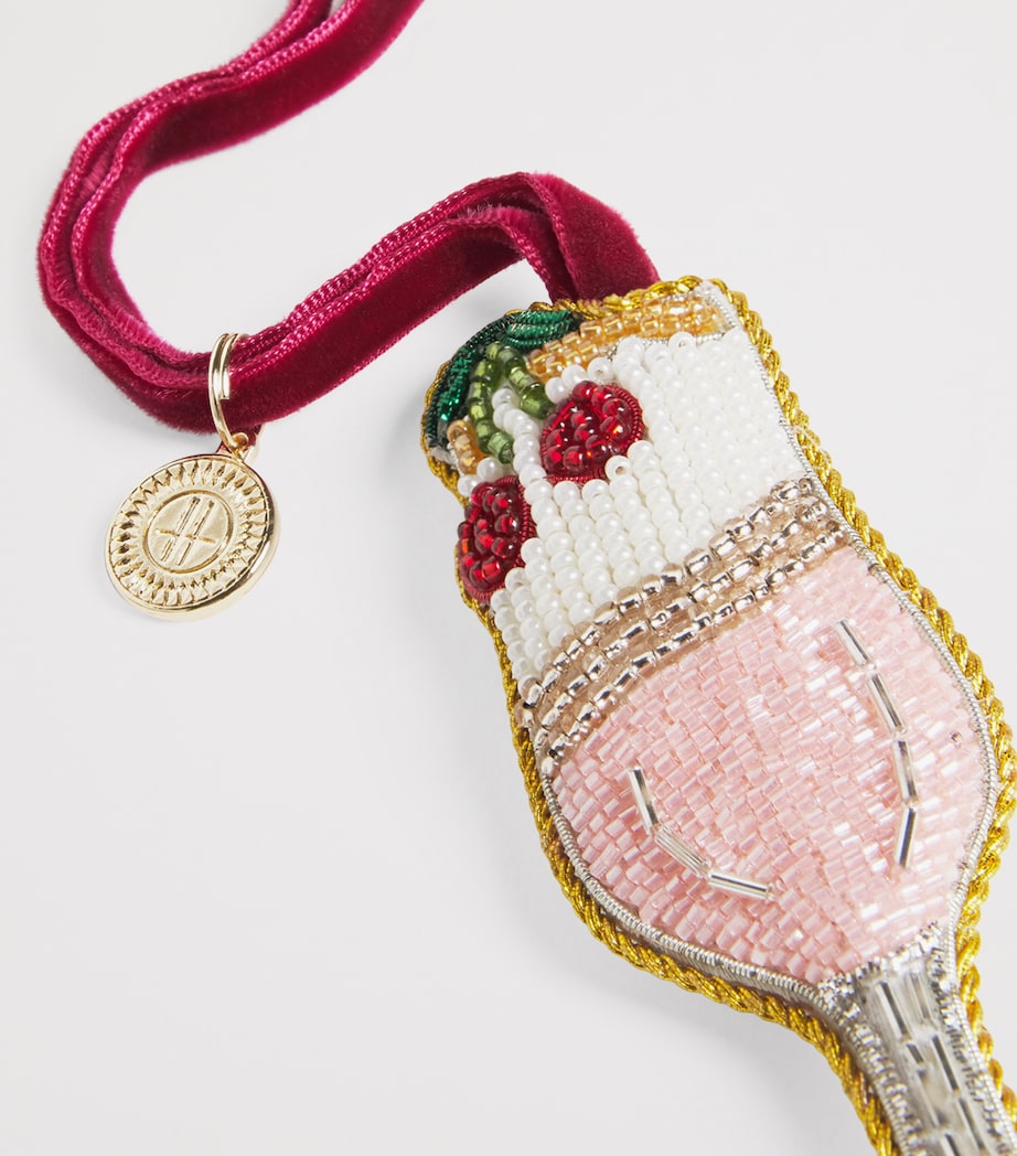 Cherry Champagne Cocktail Tree Decoration MULTI Image 2