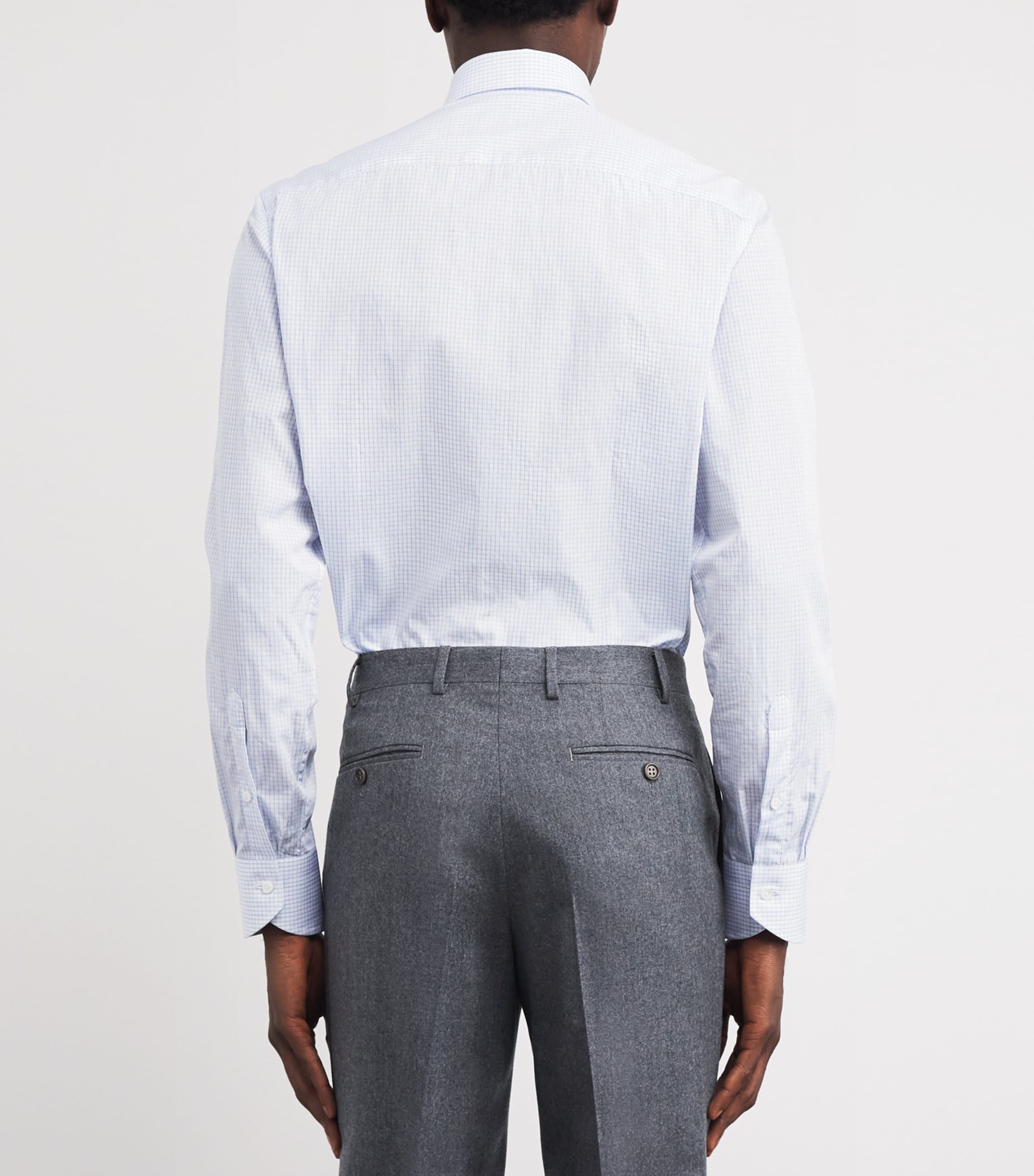 Cotton Check Shirt 402 Image 4