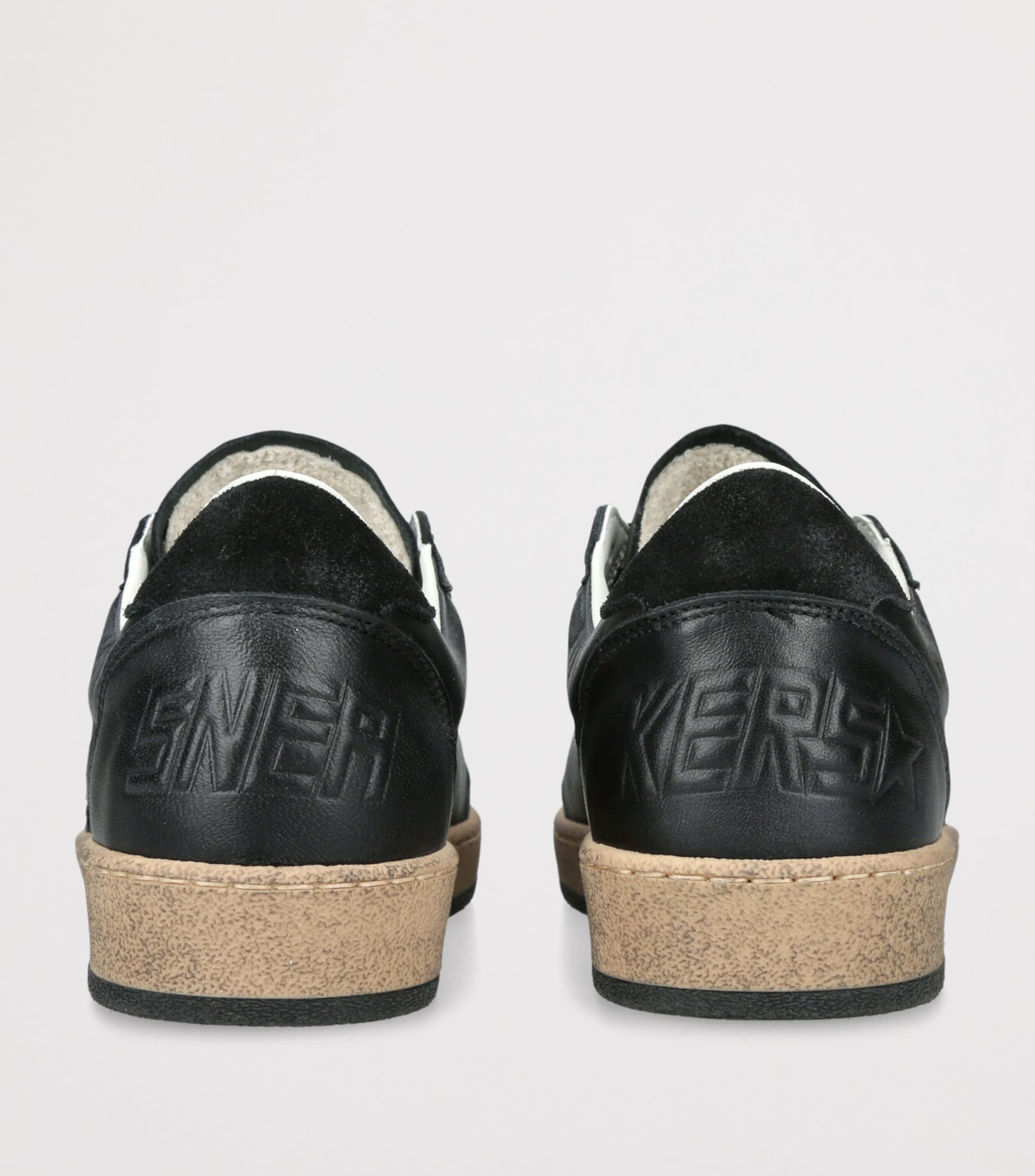 Golden Goose Leather Ball Star Sneakers Black Image 2