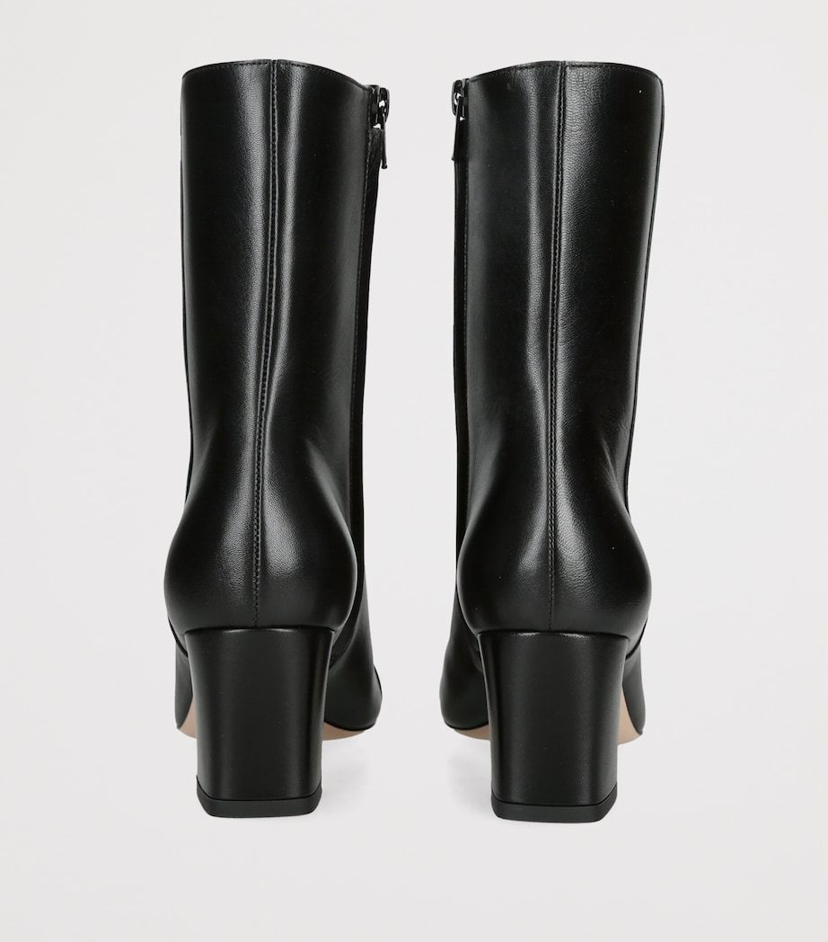 Valentino Garavani Womens Leather Veeside Ankle Boots 60 Black Image 4