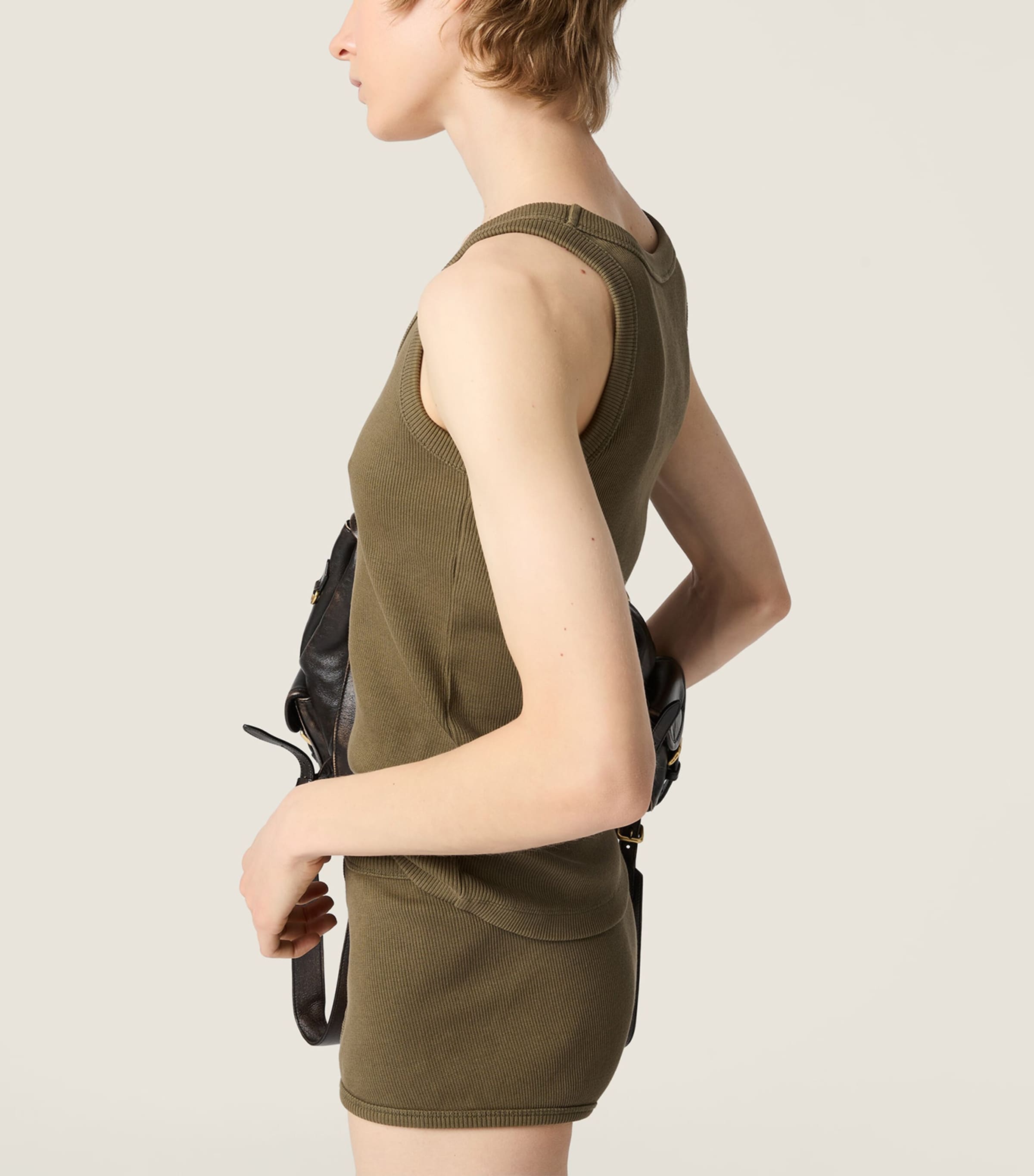 Miu Miu Womens Jersey Tank Top Image 4