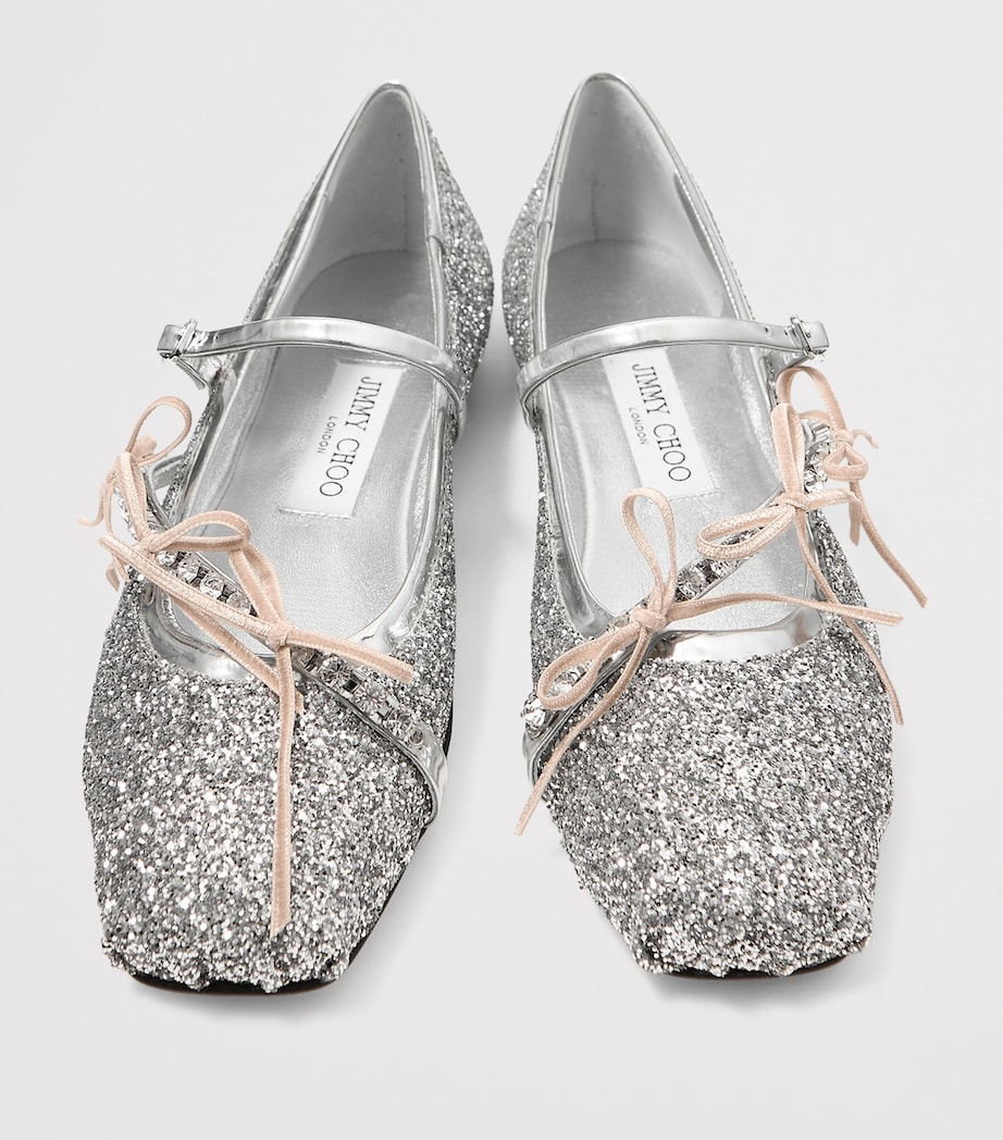 Loli Glitter Ballerina Flats SILVER/MACARON Image 3