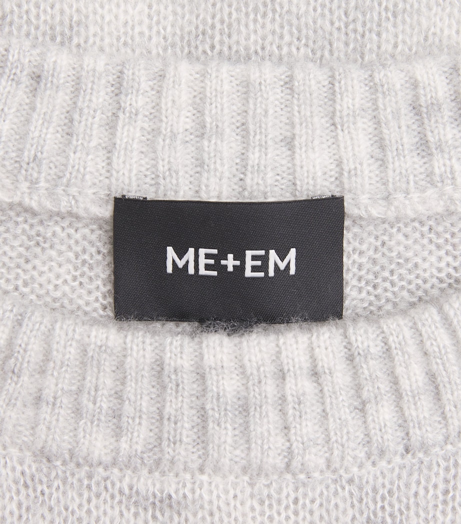 Wool-Cashmere-Silk Sweater PALE GREY M LANGE Image 5