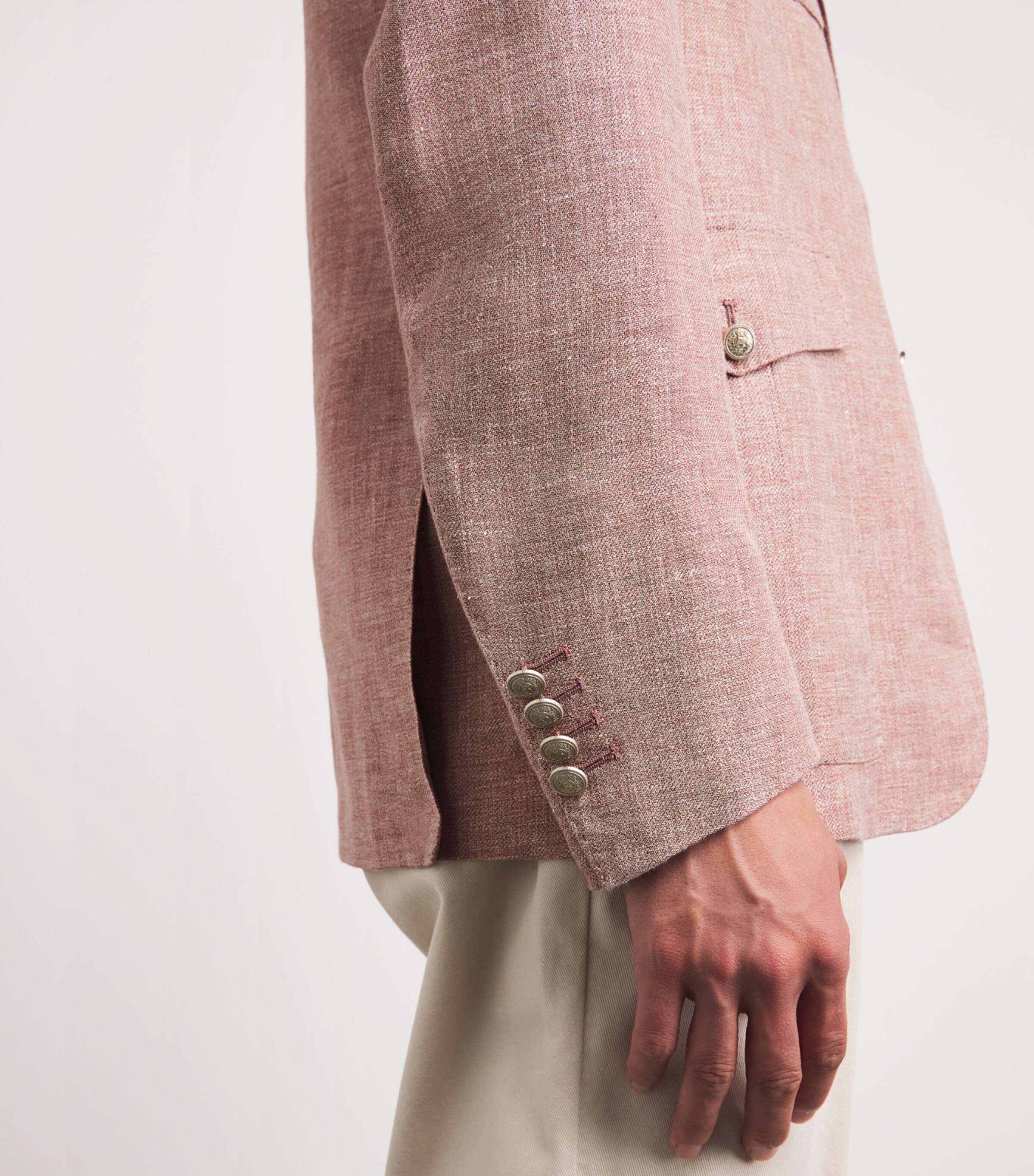 Eleventy Mens Linen-Cashmere-Silk Sahara Jacket Sale Himalaya Image 3