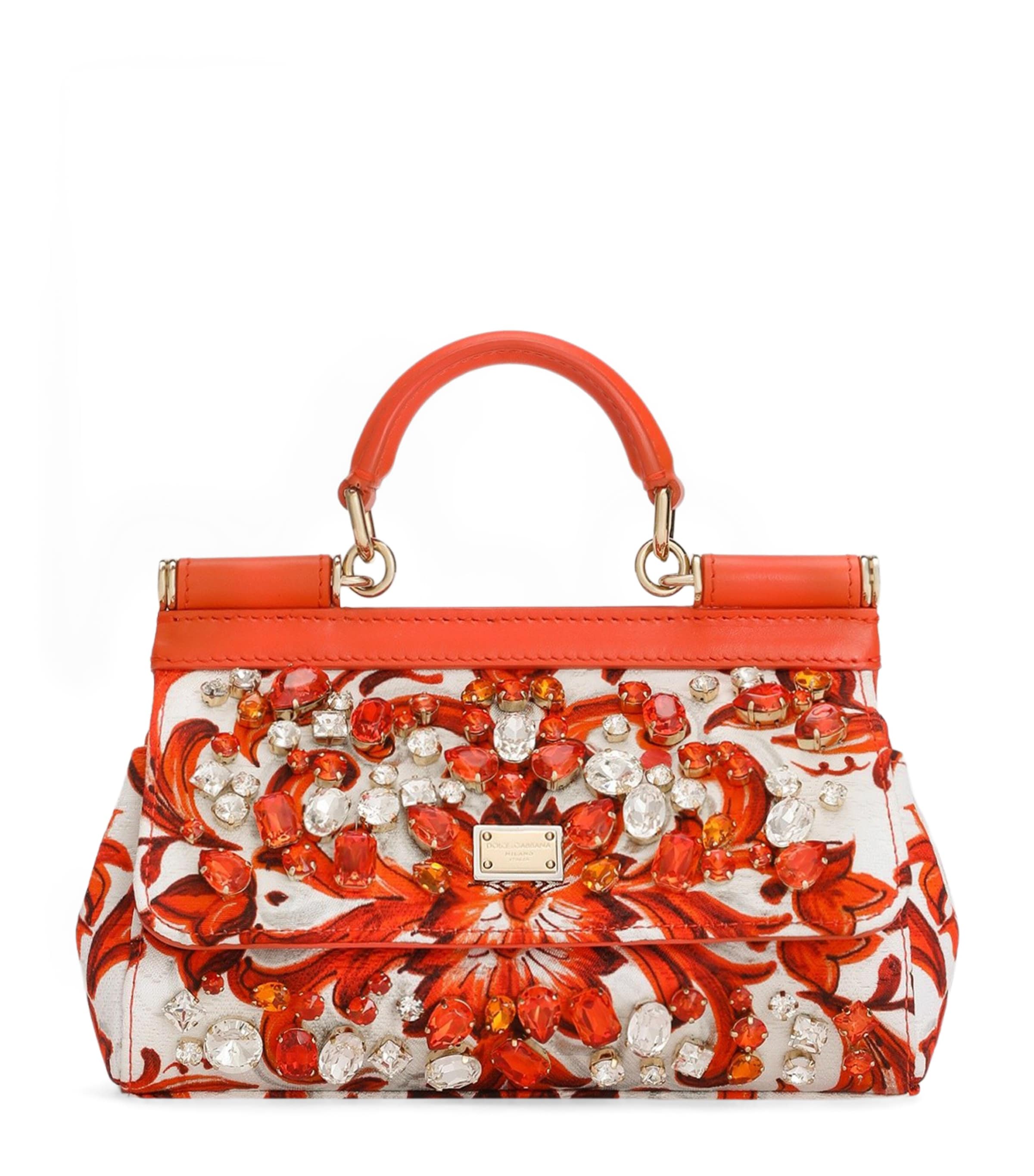 Dolce&Gabbana Majolica My Sicily Top-Handle Bag Maiolica Ora Image 1