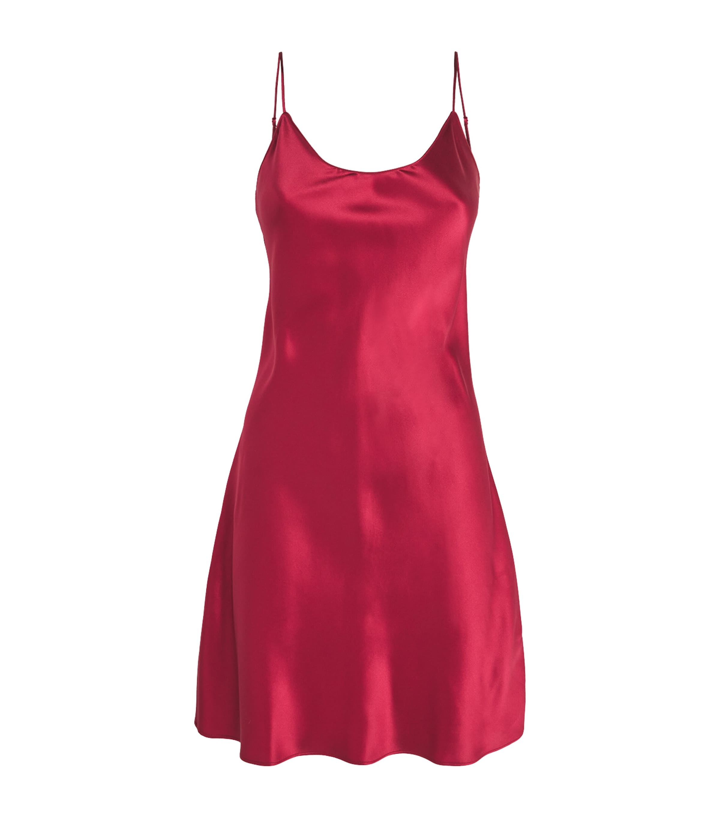 Silk Venus Slip Nightdress RUSSET Image 1