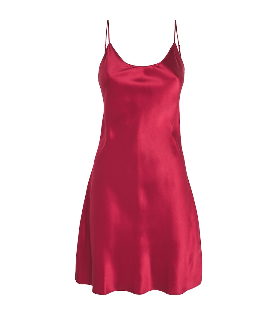 Silk Venus Slip Nightdress RUSSET Image 1