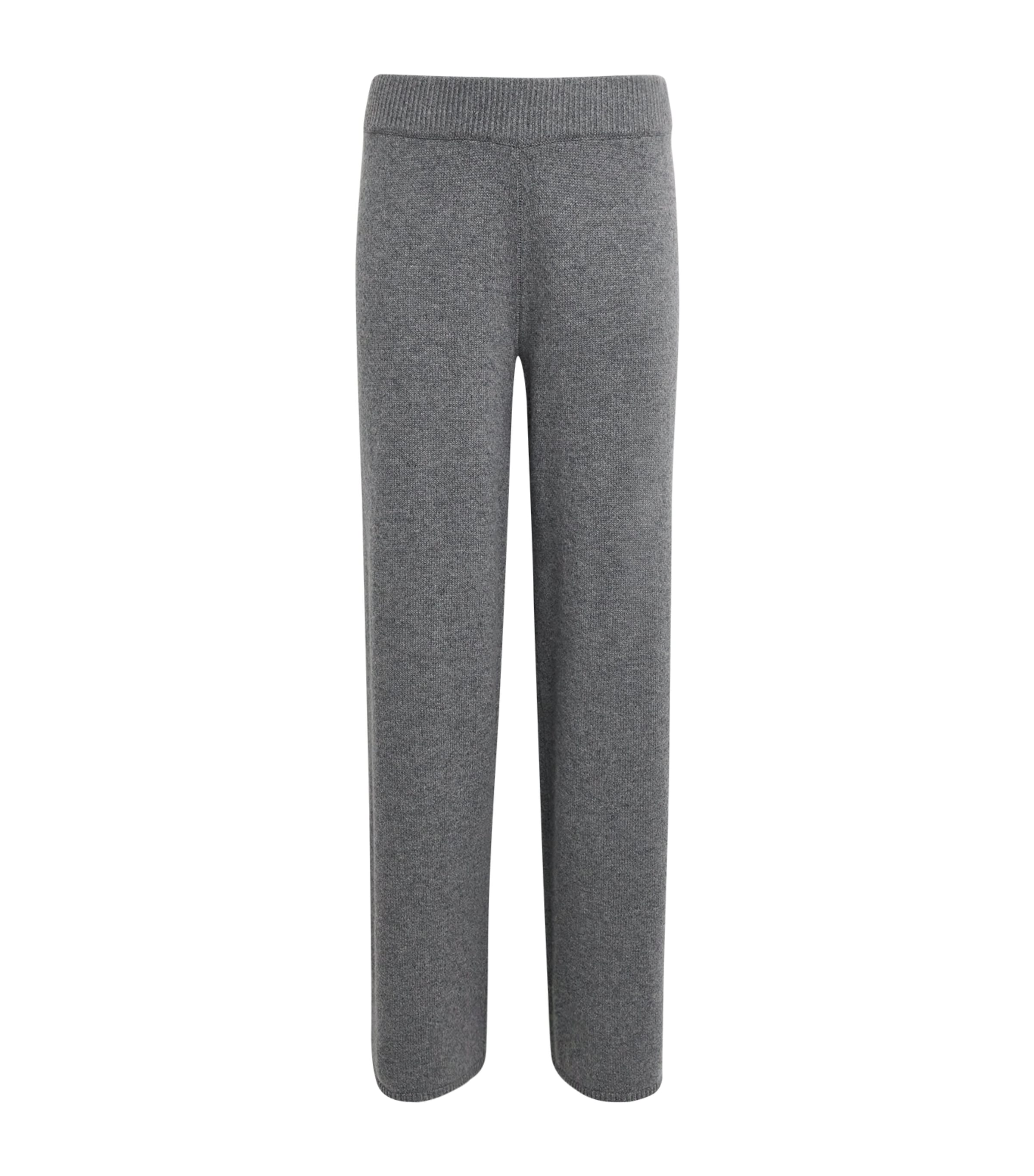Skims Cashmere Wide-leg Trousers In Gray