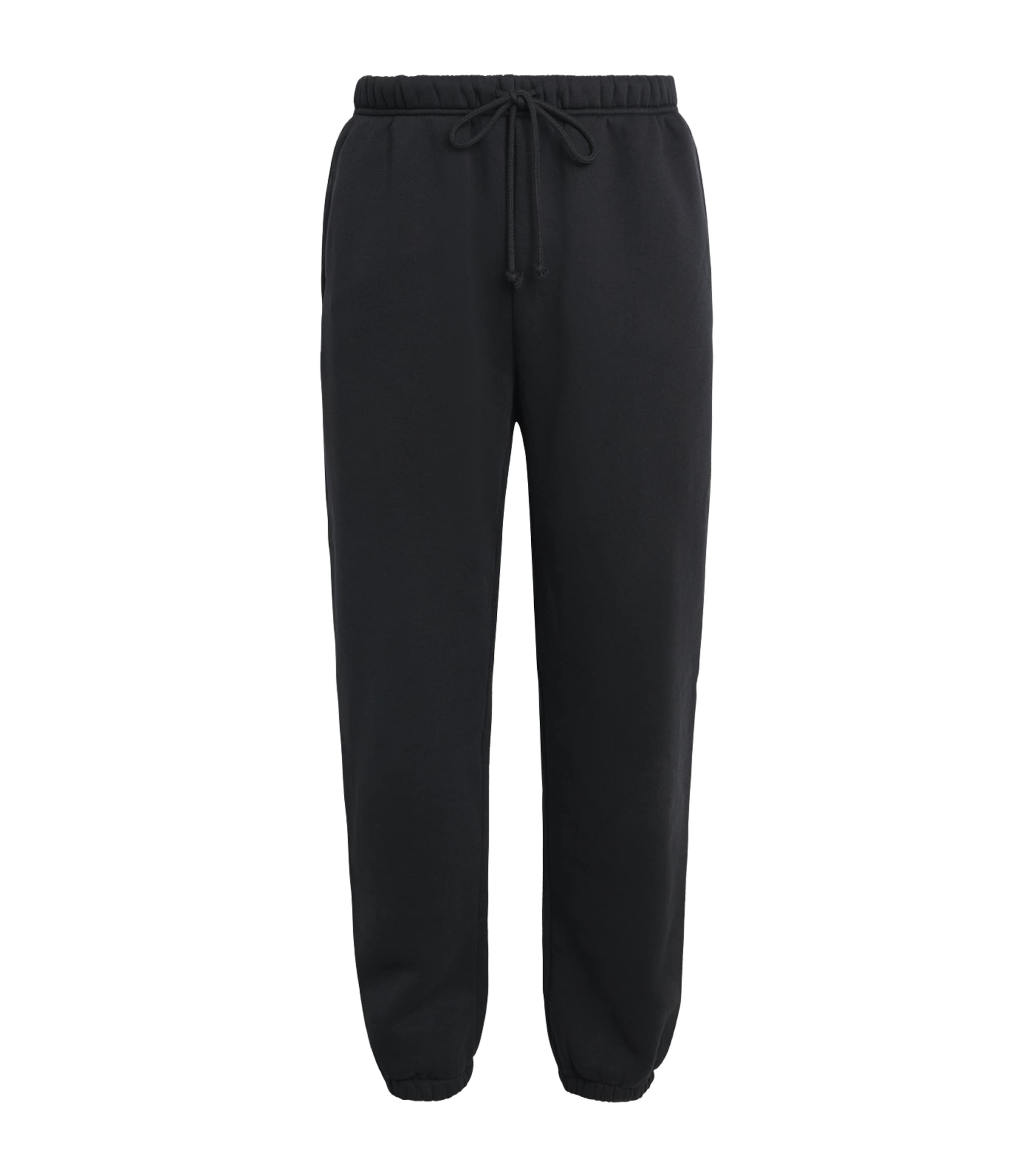 Skims Fleece Lounge Relaxed Sweatpants In Black