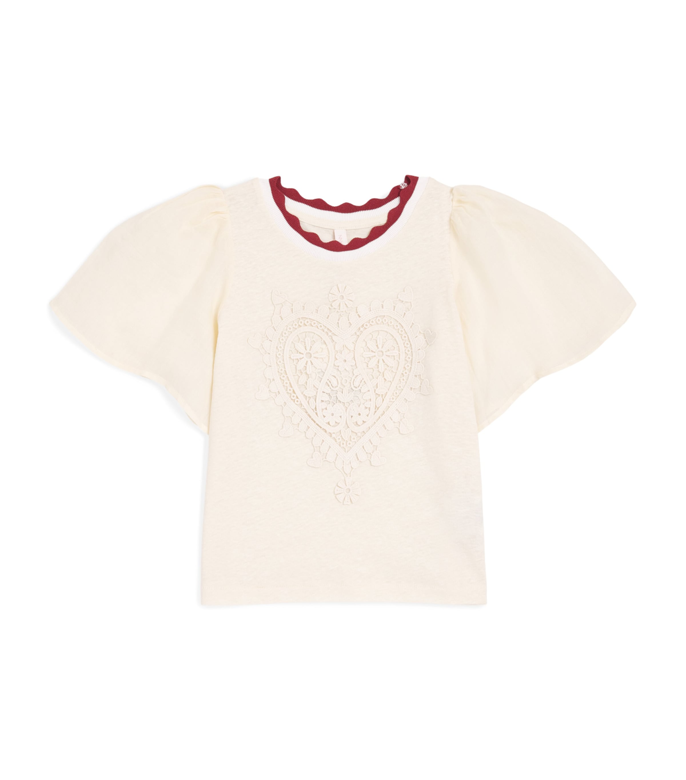 Zimmermann Kids Embroidered T-Shirt (1-12 Years) Tea Image 1