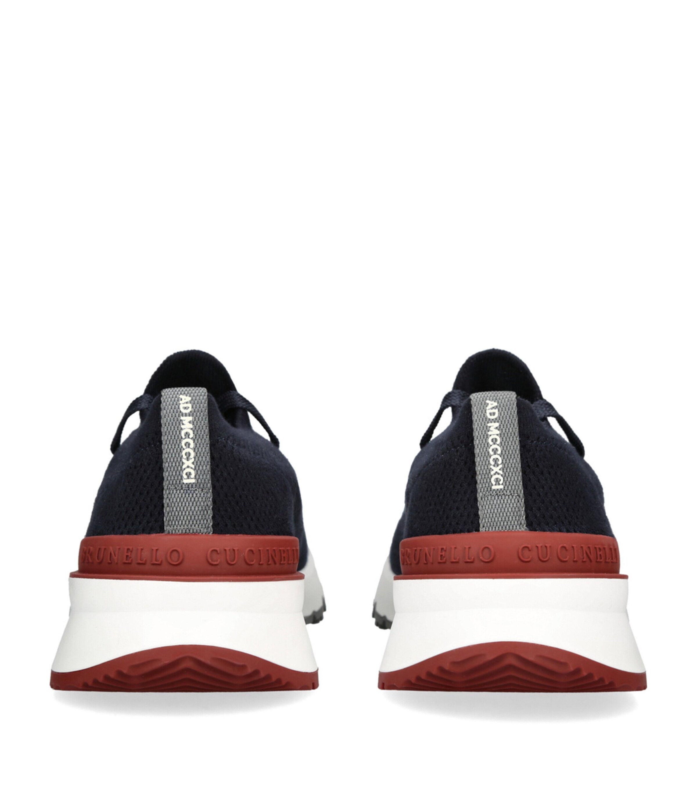 Brunello Cucinelli Knitted Sneakers Blue Other Image 2
