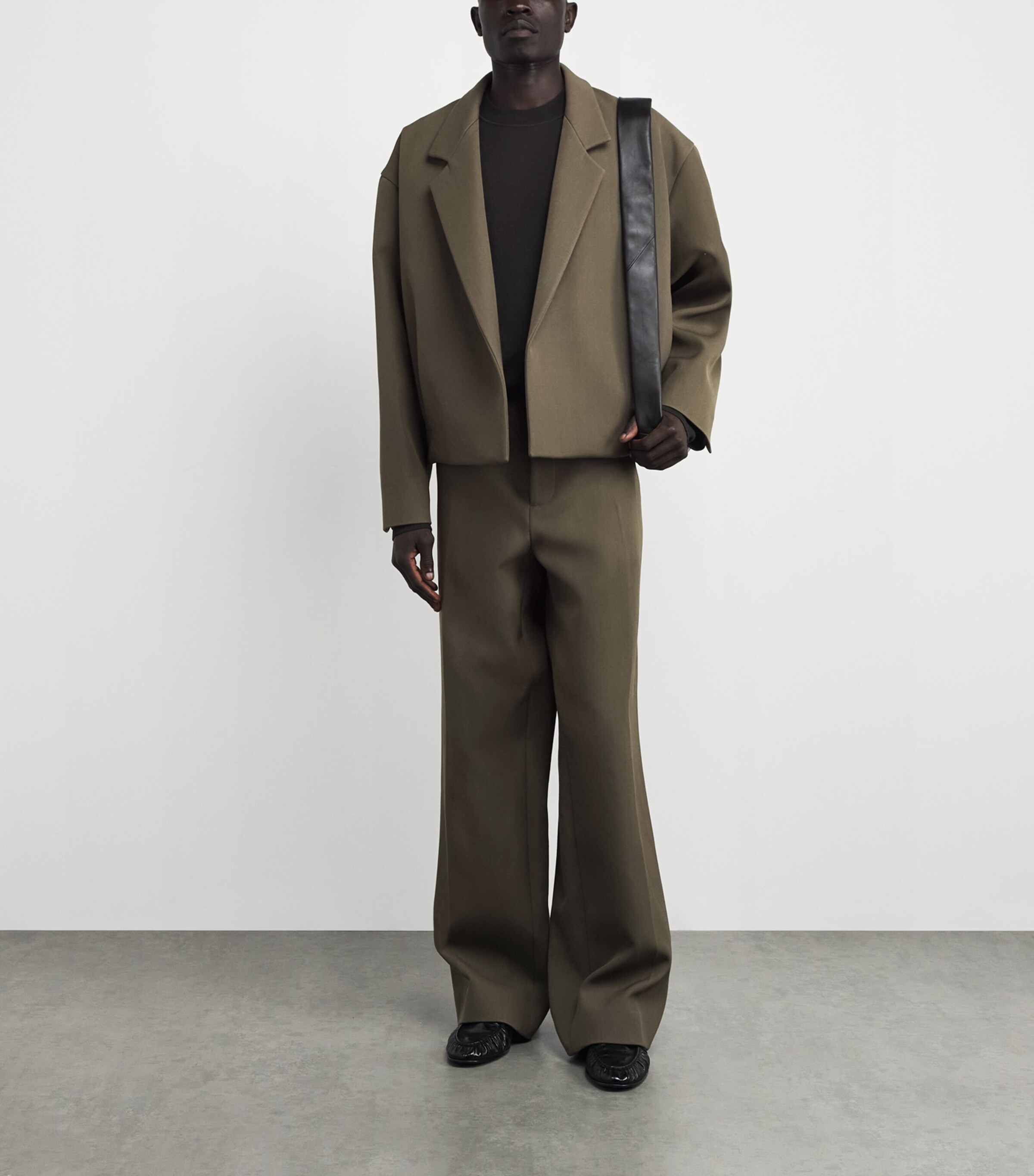 Virgin Wool-Cotton Cropped Blazer WILLOW Image 2