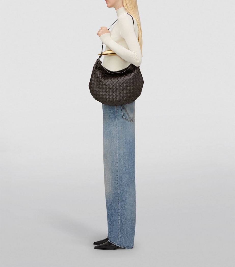 Bottega Veneta Medium Leather Sardine Shoulder Bag Fondant M Brass Image 3