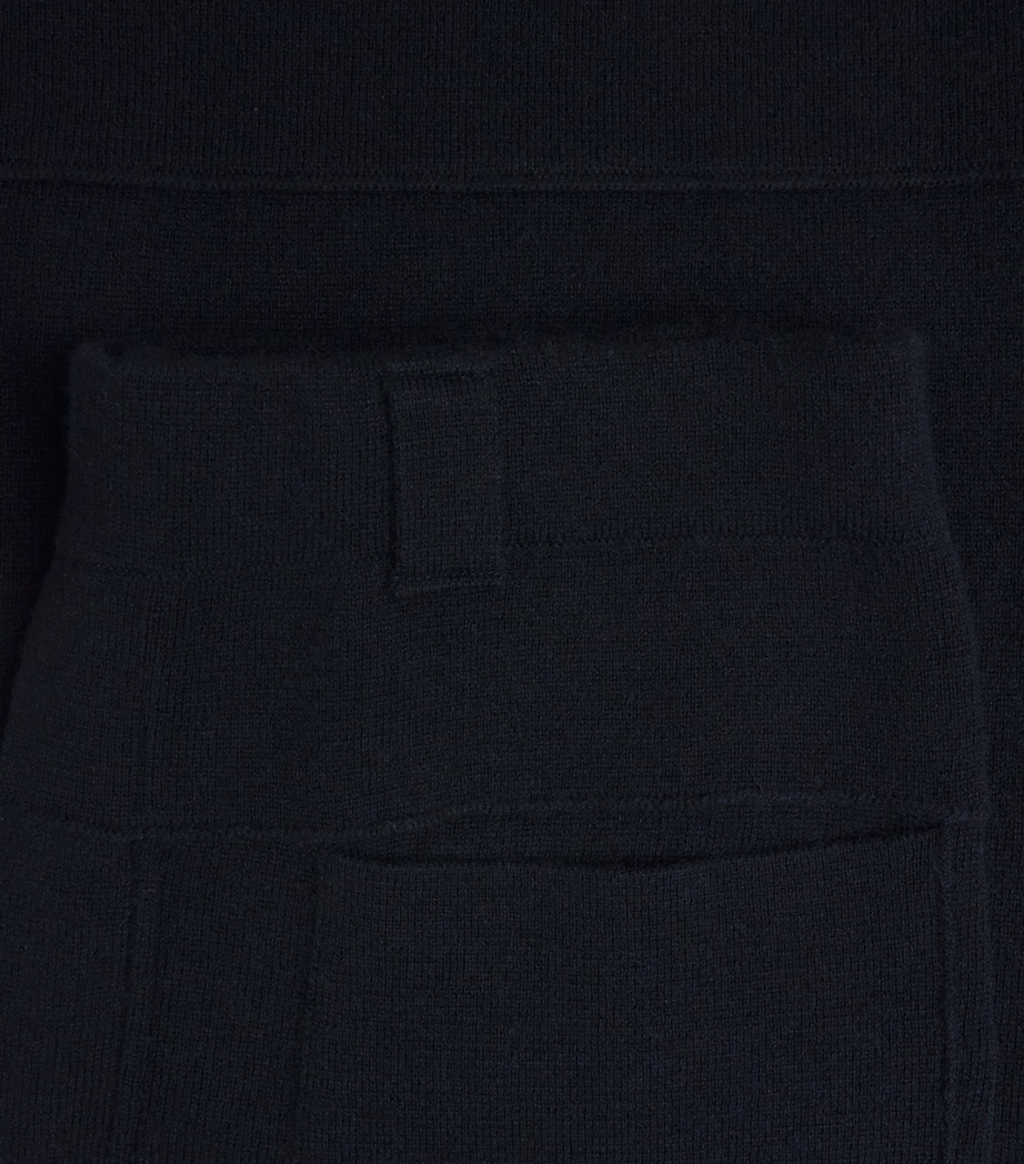 Wool-Cashmere Straight Trousers 14/14 NAVY Image 5