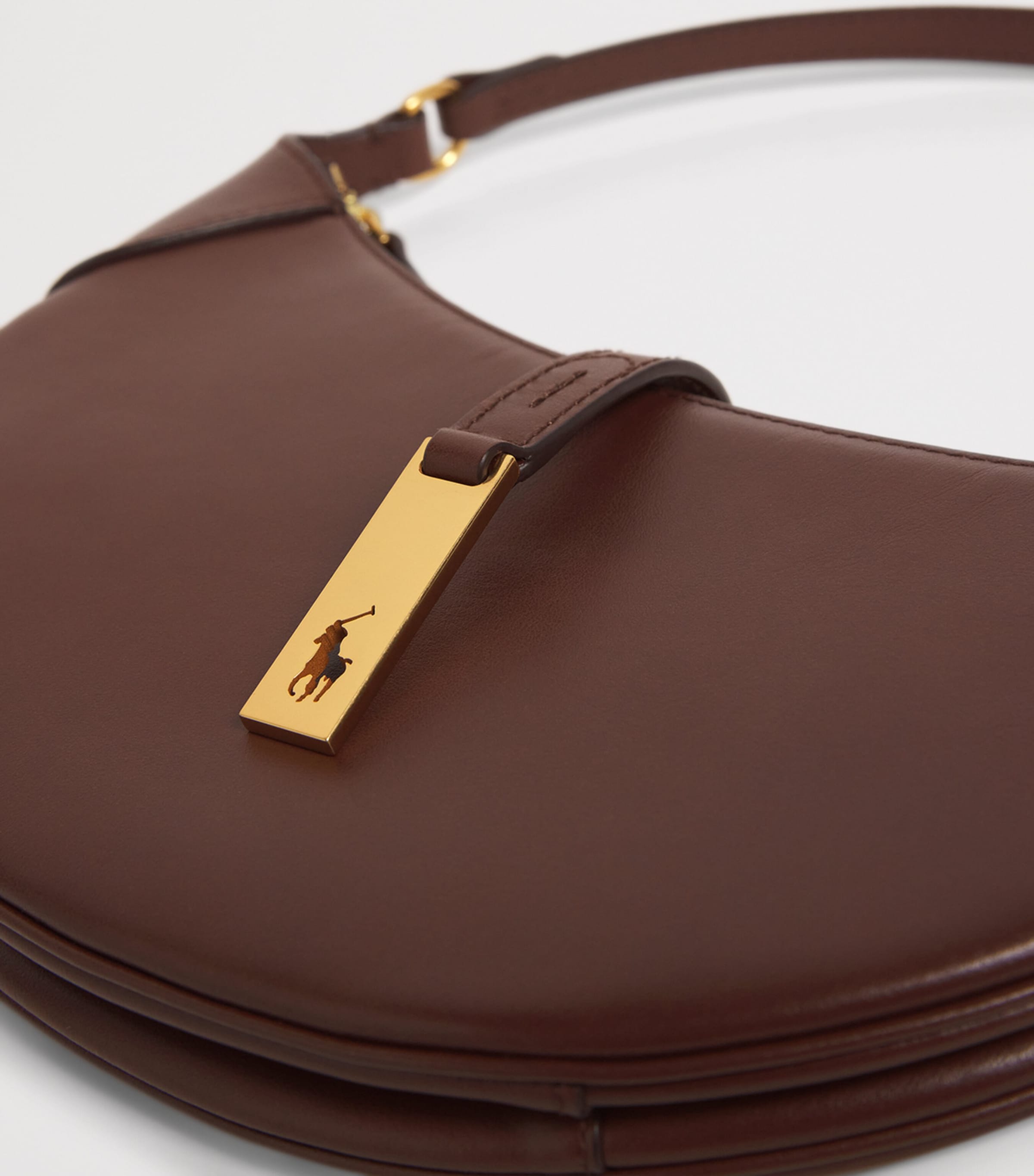 Mini Leather ID Shoulder Bag ACORN Image 6