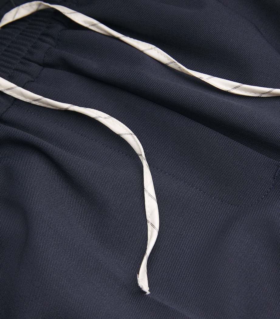 Wide-Leg Trousers NAVY Image 5