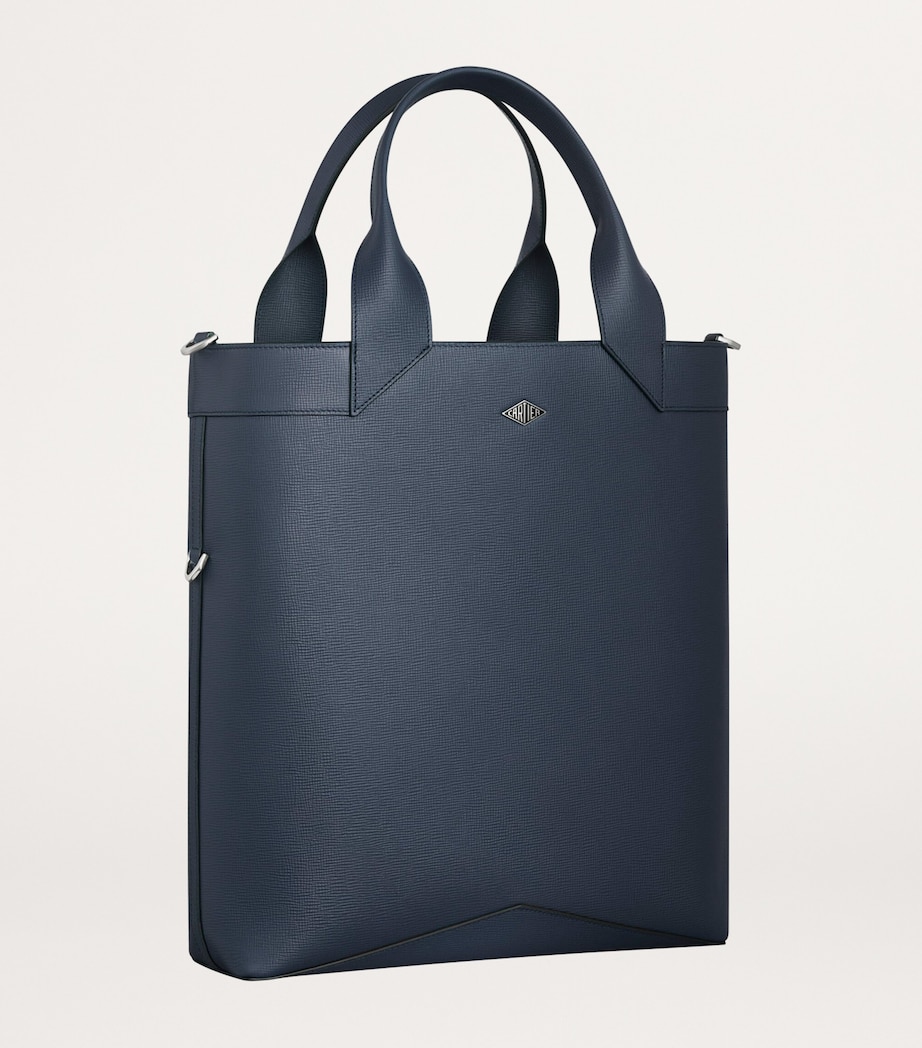 Small Calfskin Losange Tote Bag NAVY BLUE Image 2