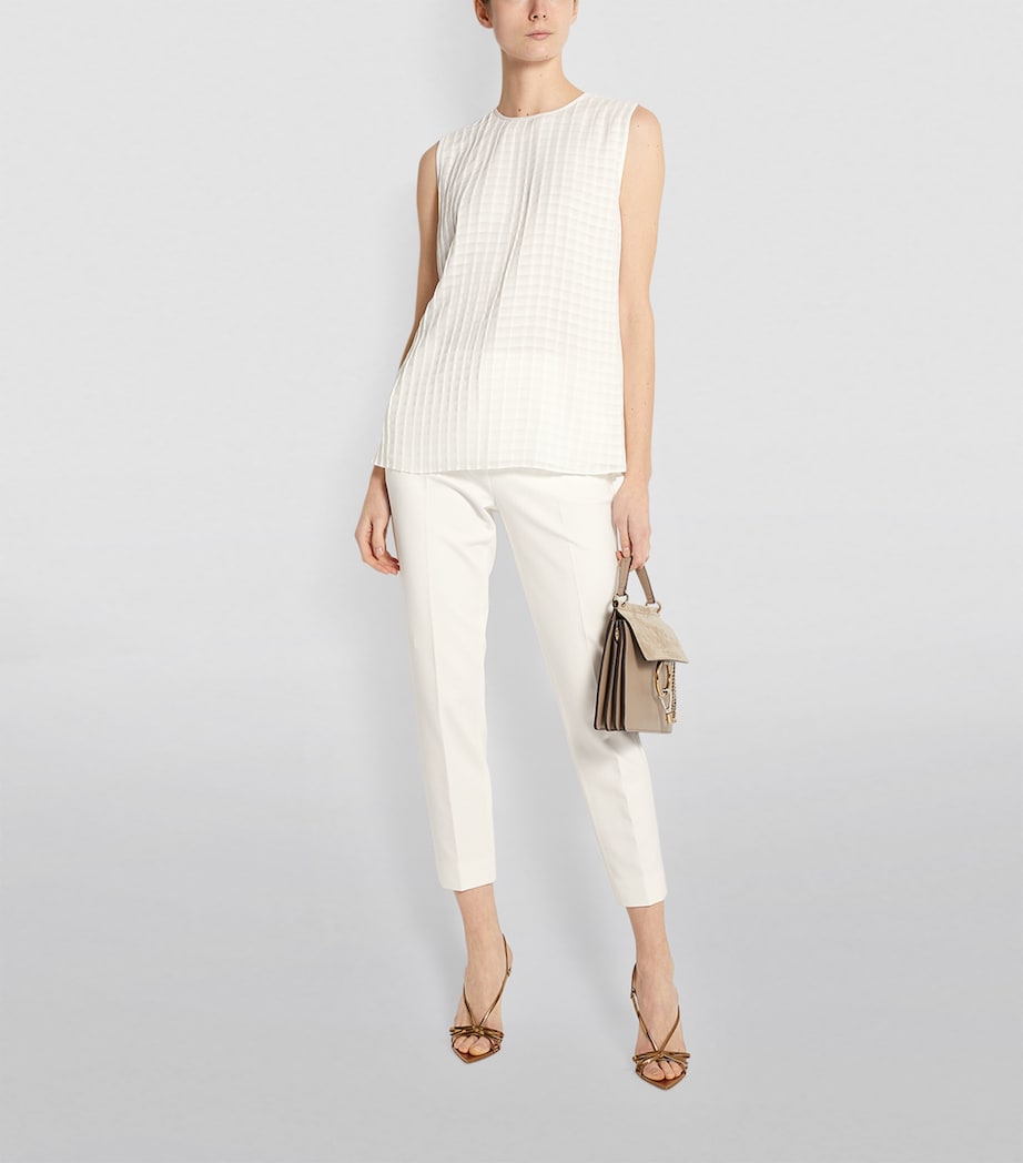 St. John Womens Geometric Top Image 3