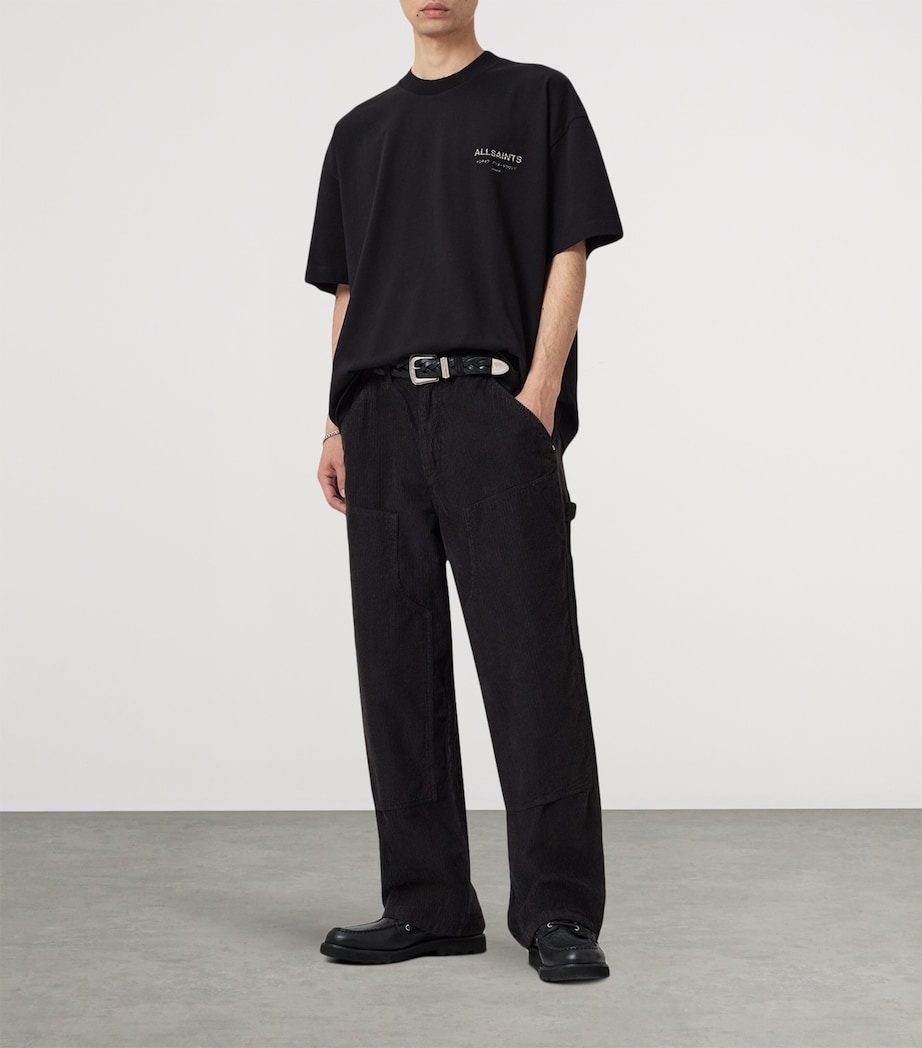 Organic Cotton Underground T-Shirt JET BLACK/LEOPARD Image 3