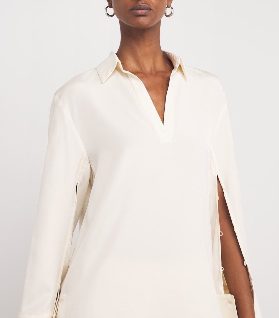 Silk-Blend Shirt IVORY Image 6