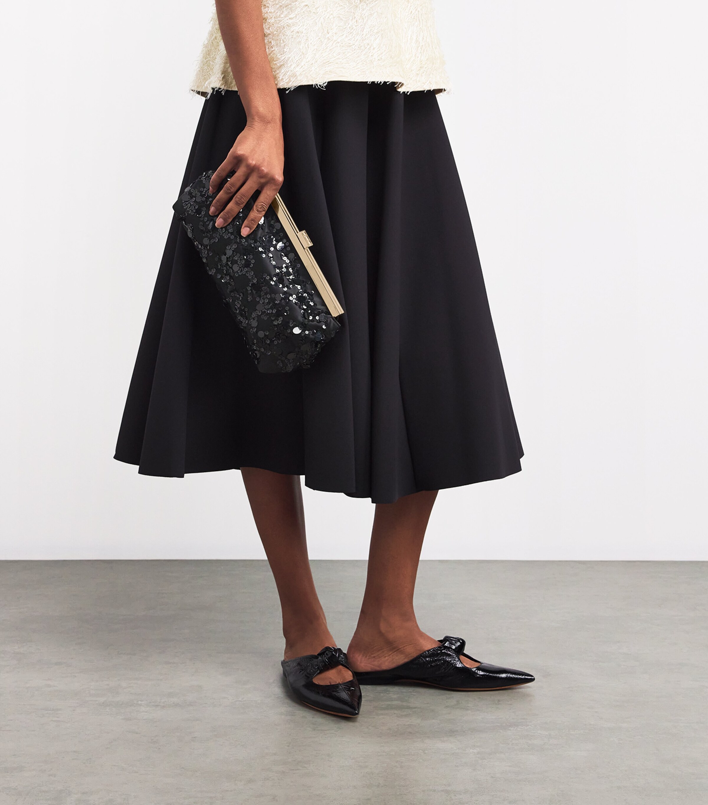 Fabiana Filippi Womens Embellished Duchesse Clutch Bag Vru Image 5