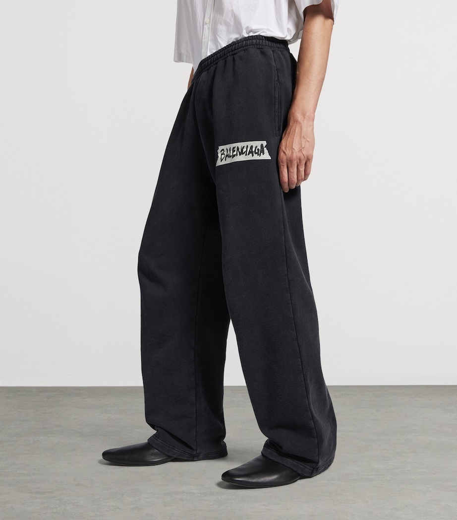 Cotton Masking Tape Logo Sweatpants 1041 Image 5