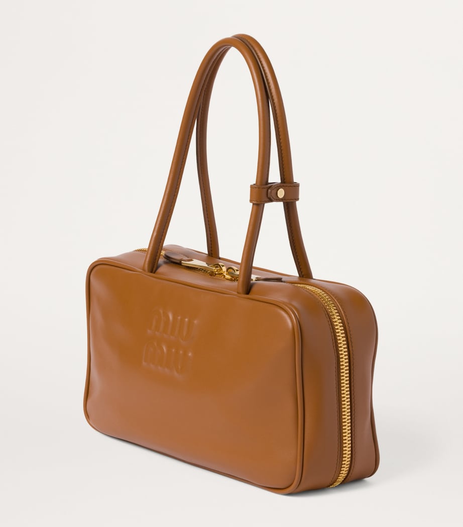 Leather Beau Top-Handle Bag F0046 Image 7
