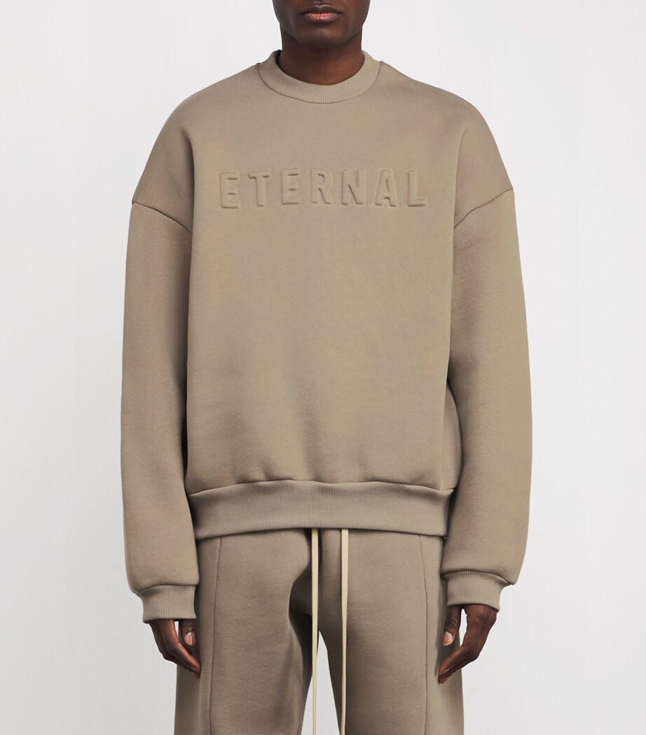 Cotton-Blend Eternal Sweatshirt DUSTY BEIGE Image 3