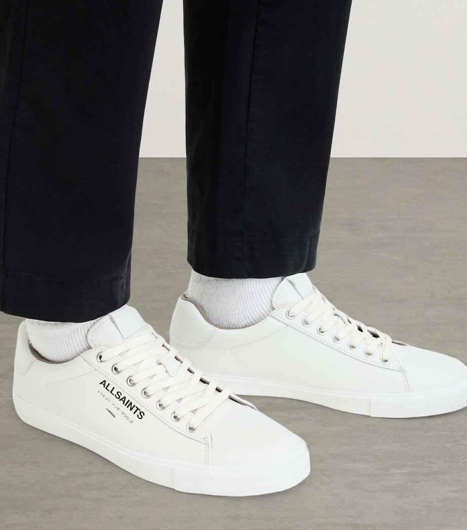 Leather Underground Low-Top Sneakers TRIPLE WHITE Image 2
